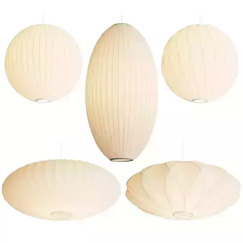 George Nelson Bubble Pendant Lamps 3D model