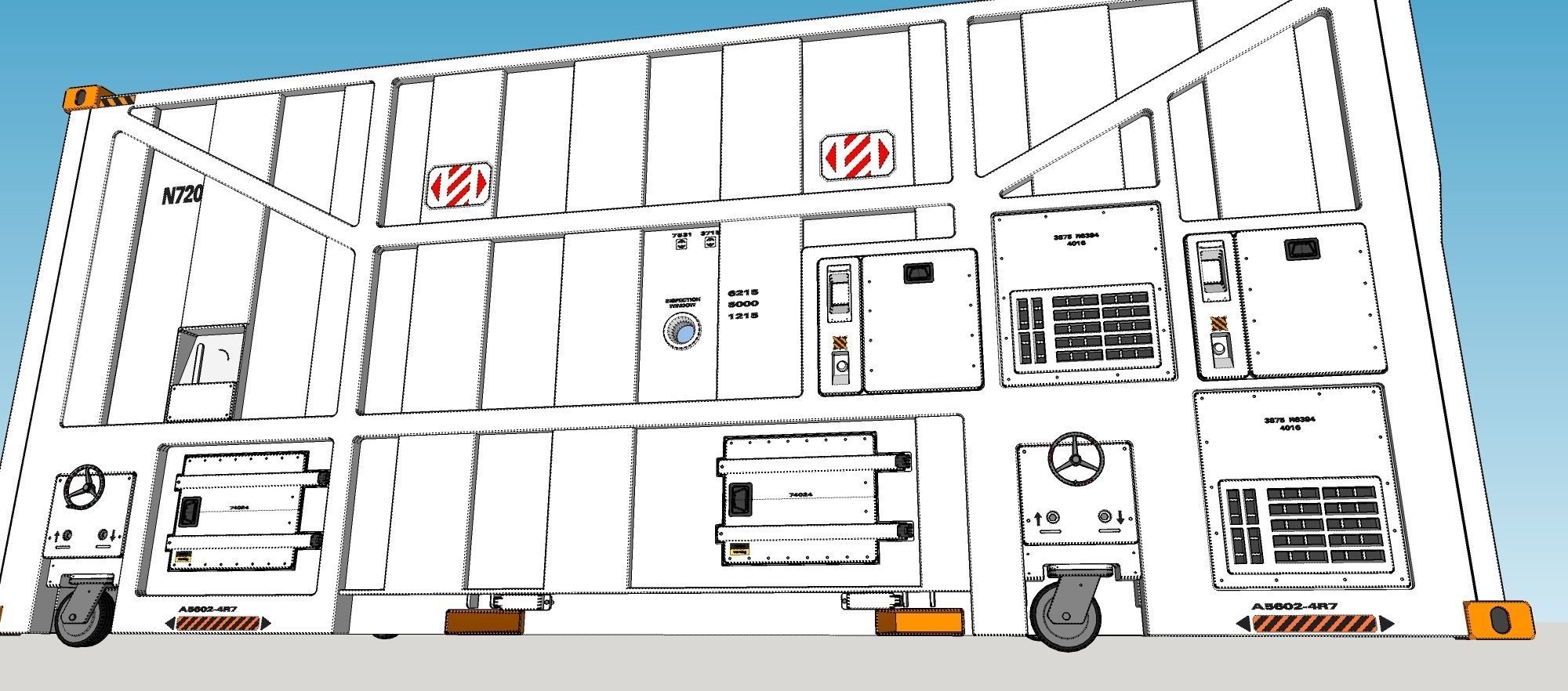sci fi Cargo Container 1 3D model_18