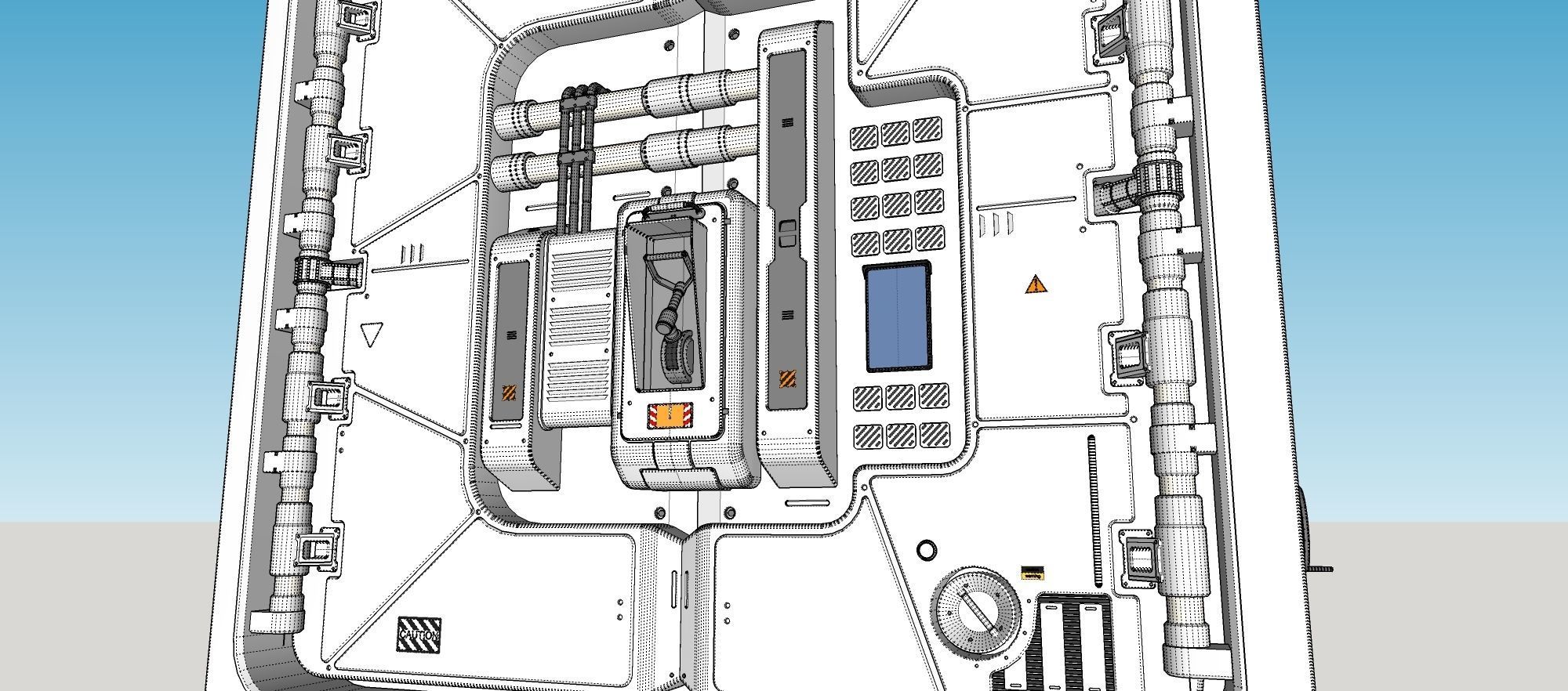 sci fi Cargo Container 1 3D model_19