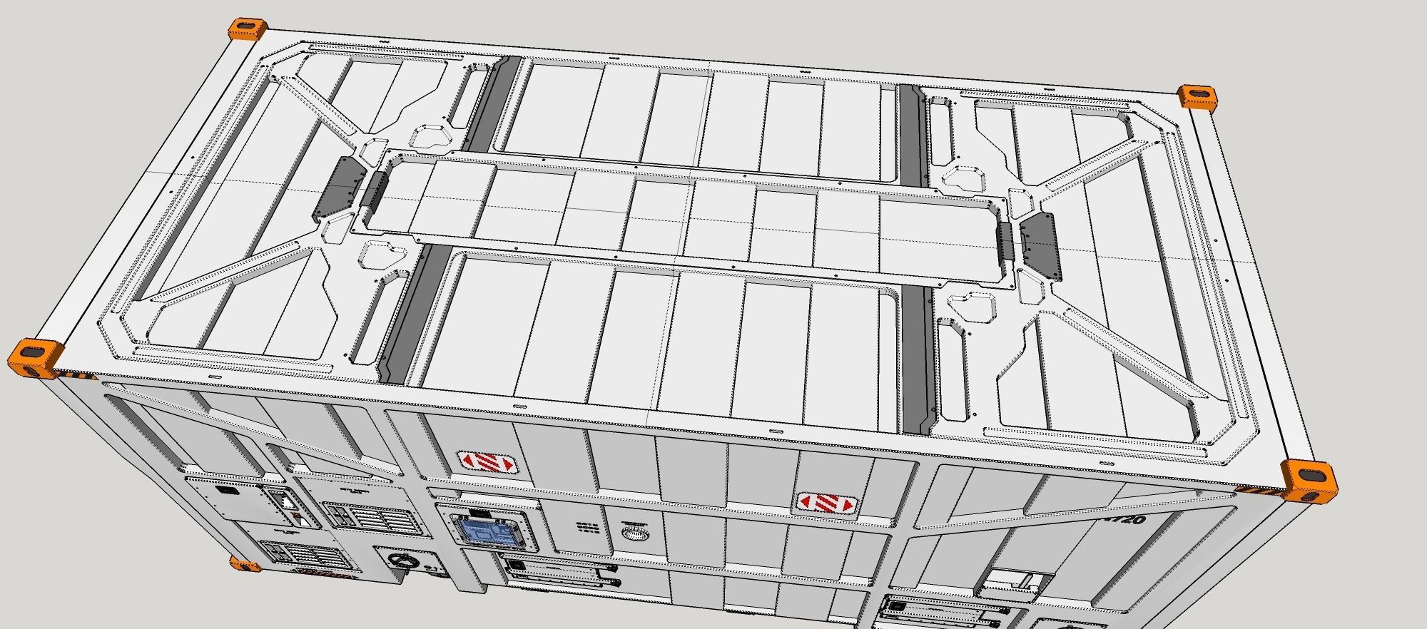 sci fi Cargo Container 1 3D model_15