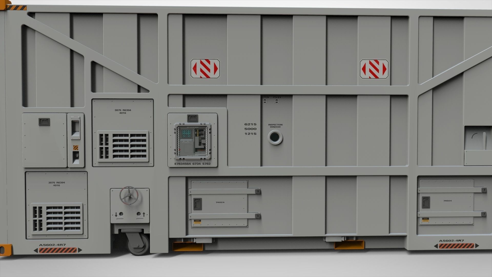 sci fi Cargo Container 1 3D model_6