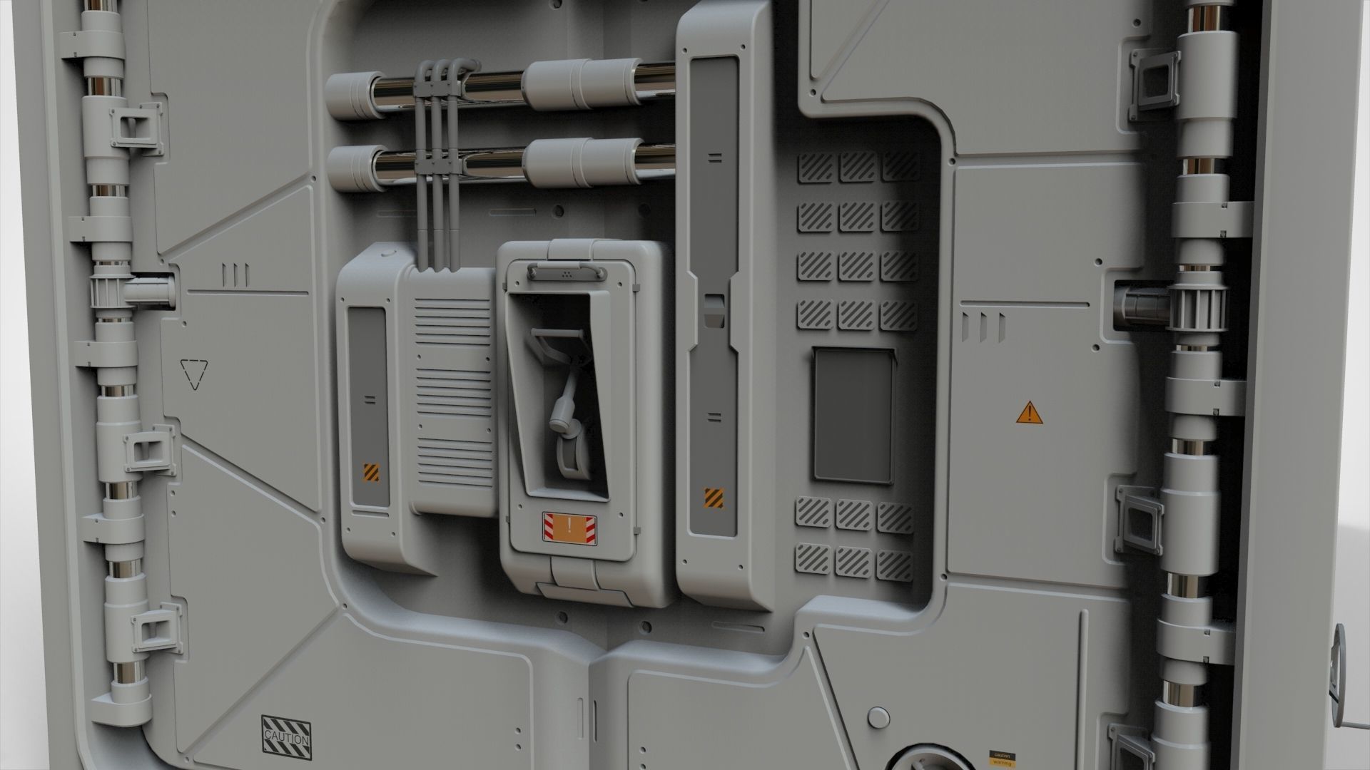 sci fi Cargo Container 1 3D model_10
