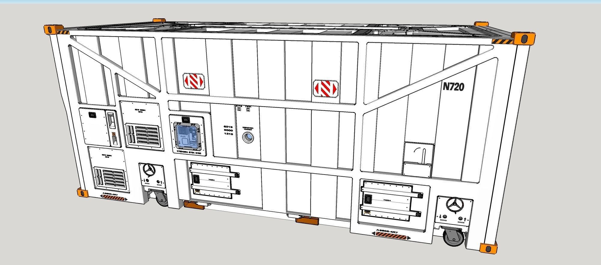 sci fi Cargo Container 1 3D model_14
