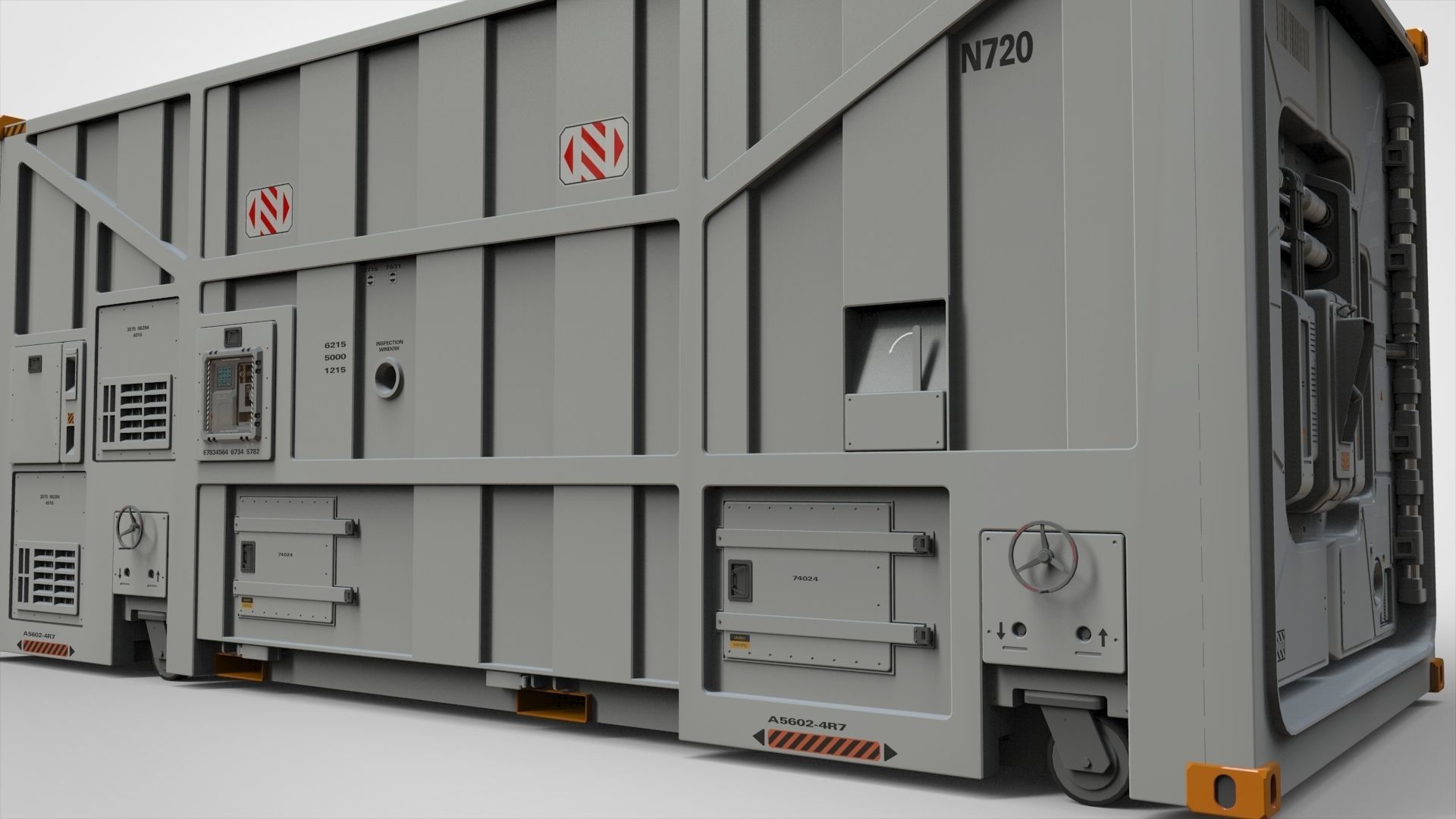 sci fi Cargo Container 1 3D model_5