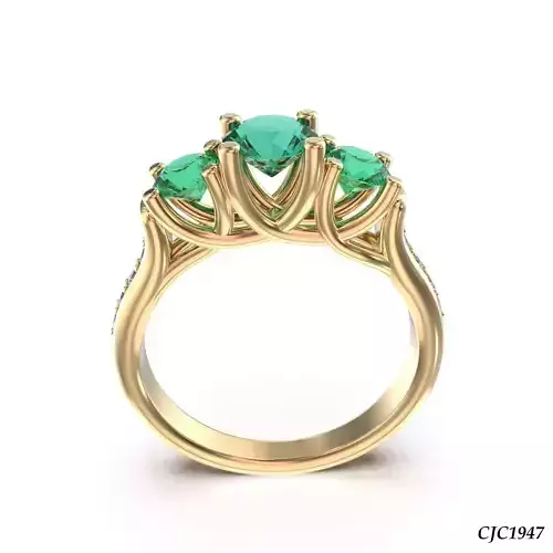 CJC1947 Ladies womans womens diamond ruby emerald Rings