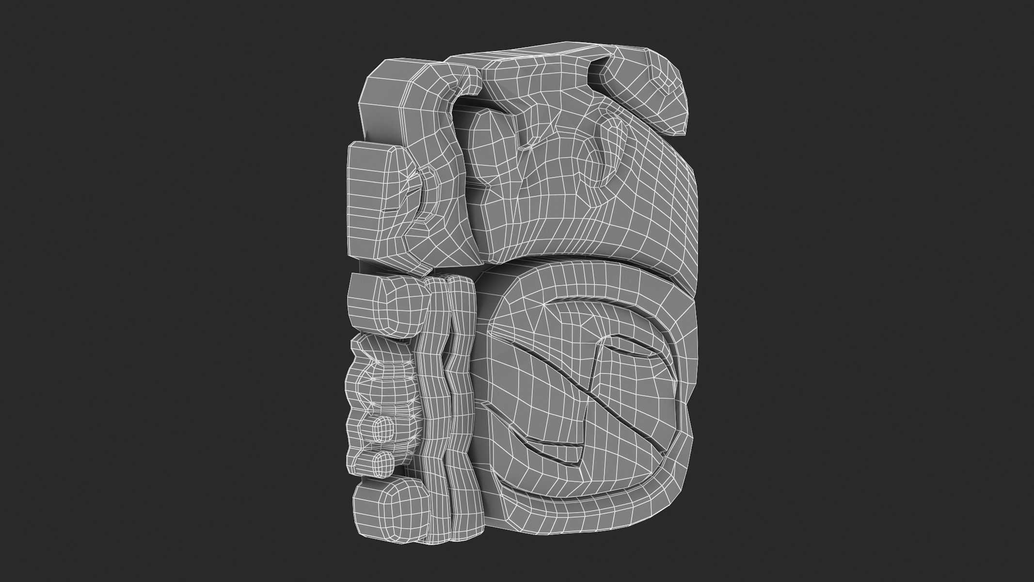 Mayan Alphabet 3D model_92