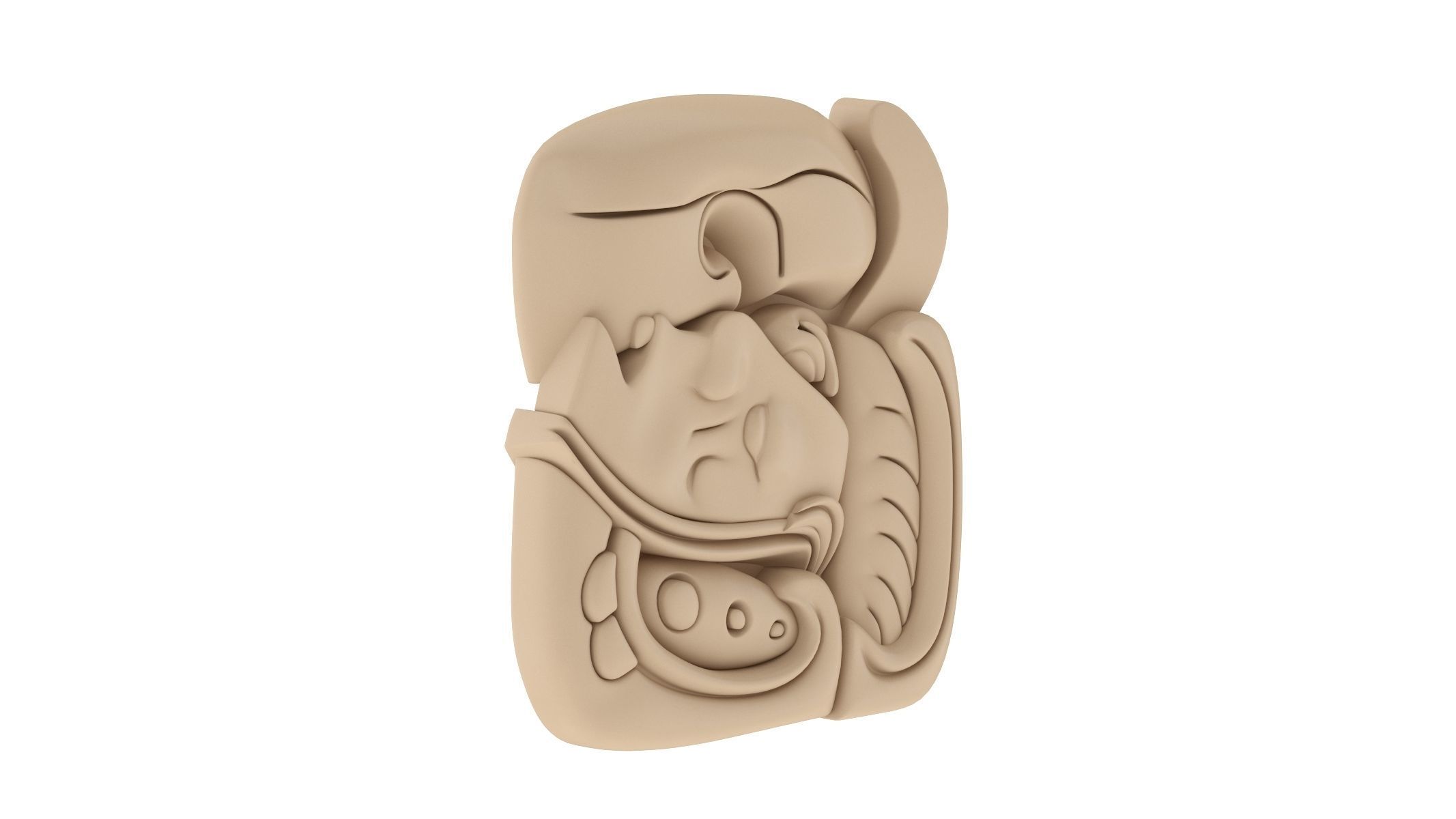 Mayan Alphabet 3D model_8