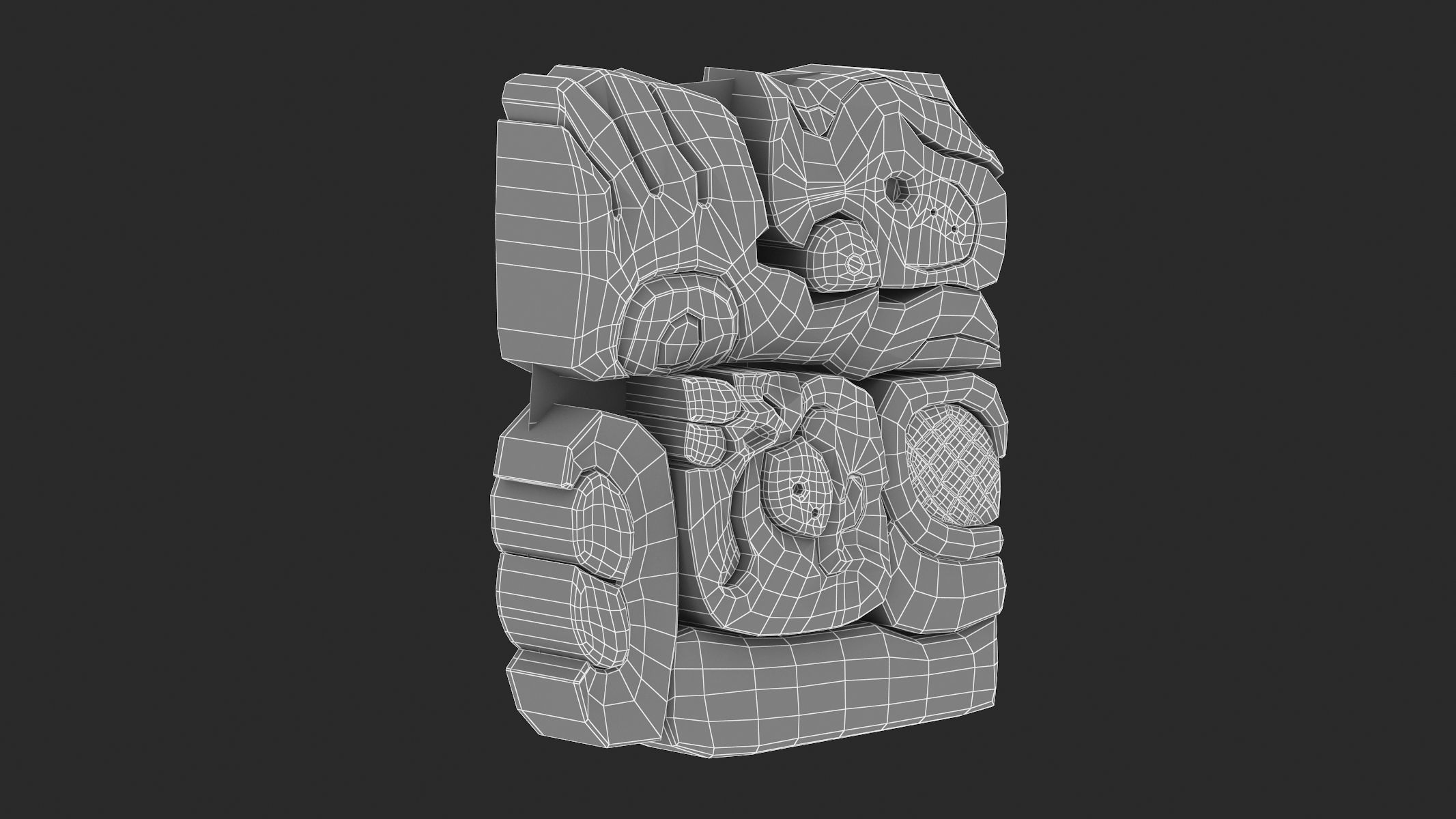 Mayan Alphabet 3D model_87
