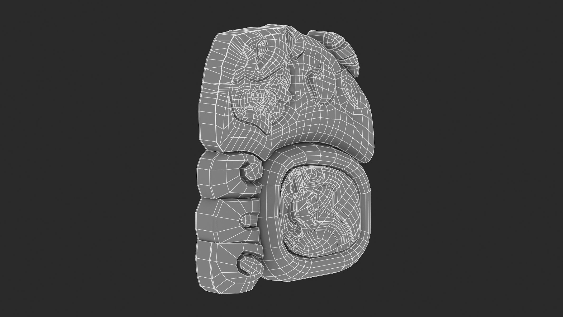 Mayan Alphabet 3D model_65