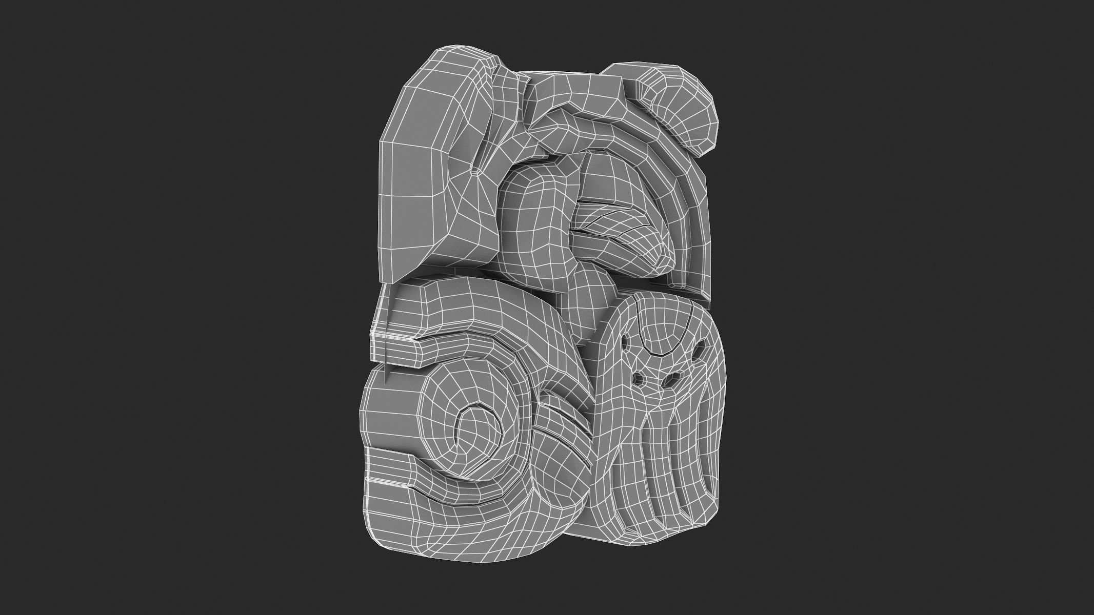 Mayan Alphabet 3D model_82