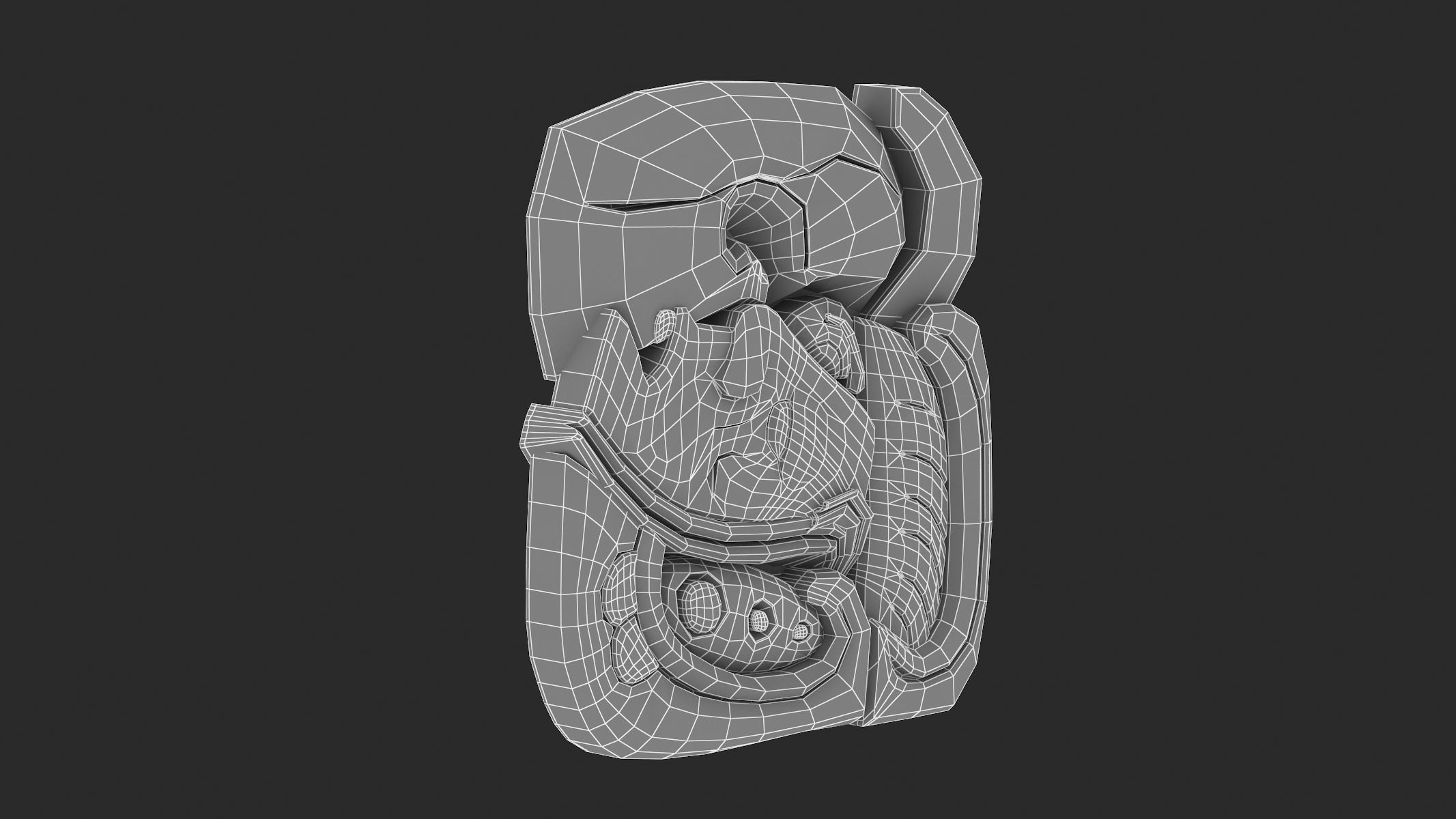 Mayan Alphabet 3D model_55