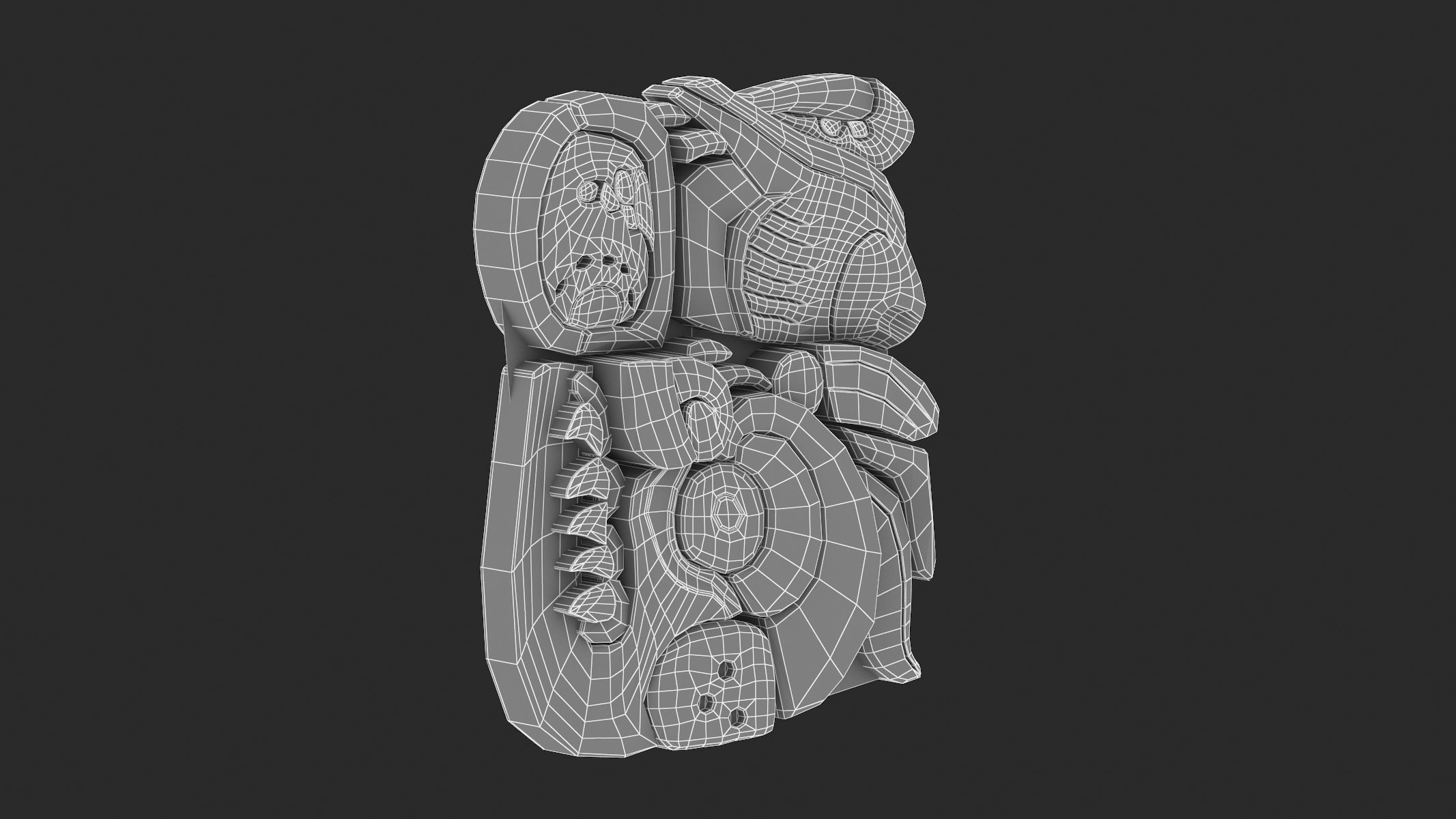 Mayan Alphabet 3D model_74