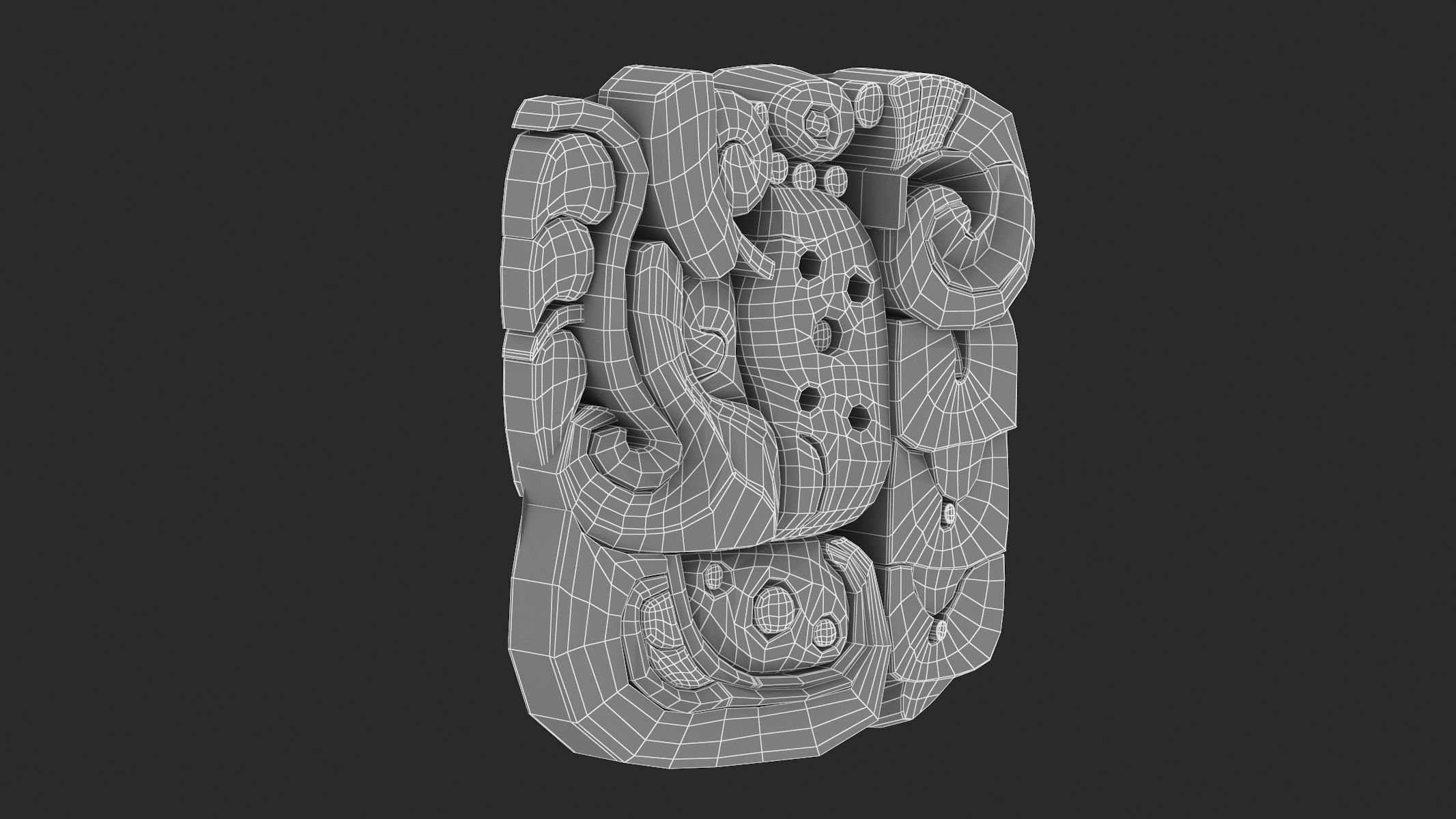 Mayan Alphabet 3D model_53