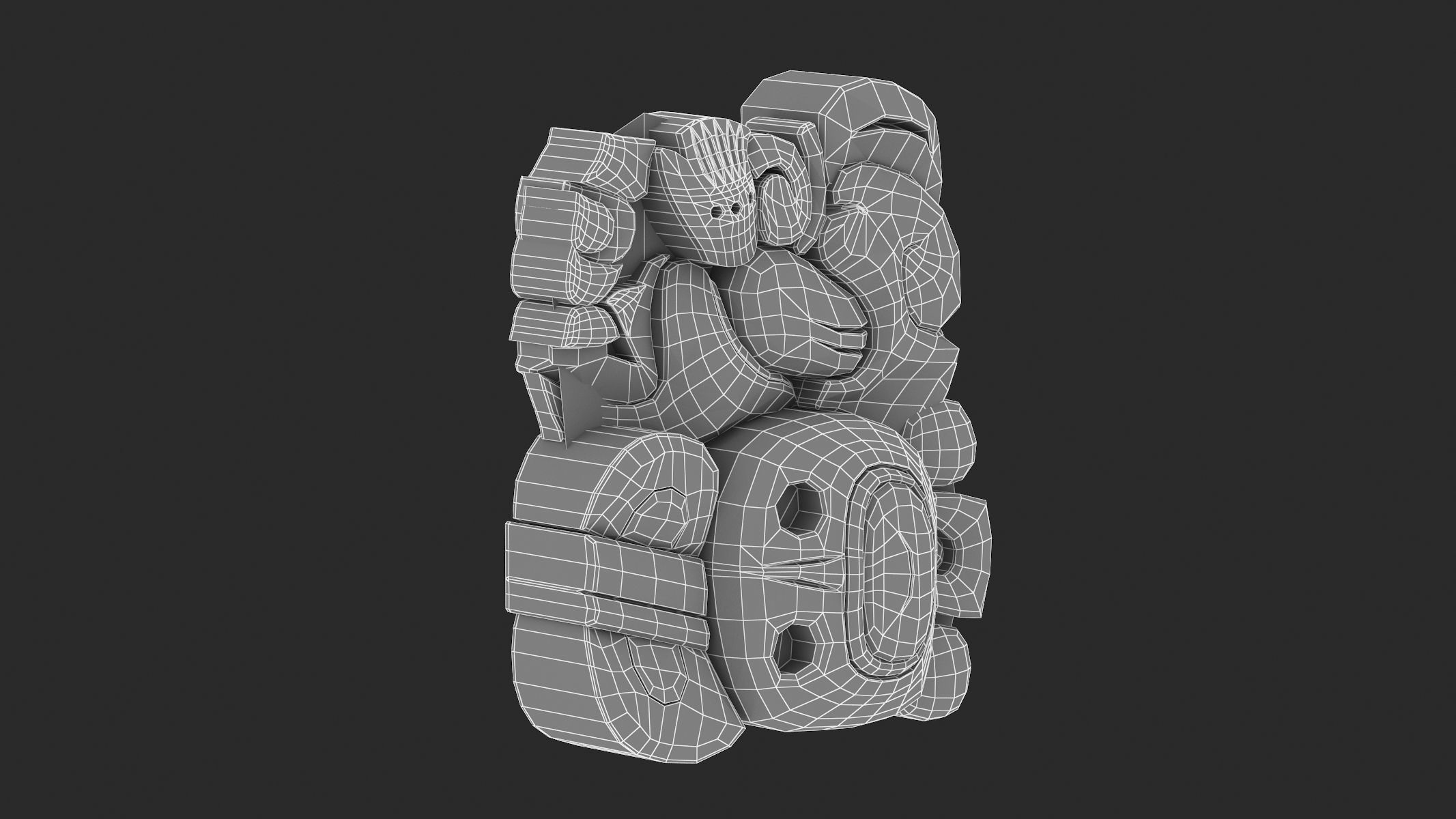 Mayan Alphabet 3D model_59