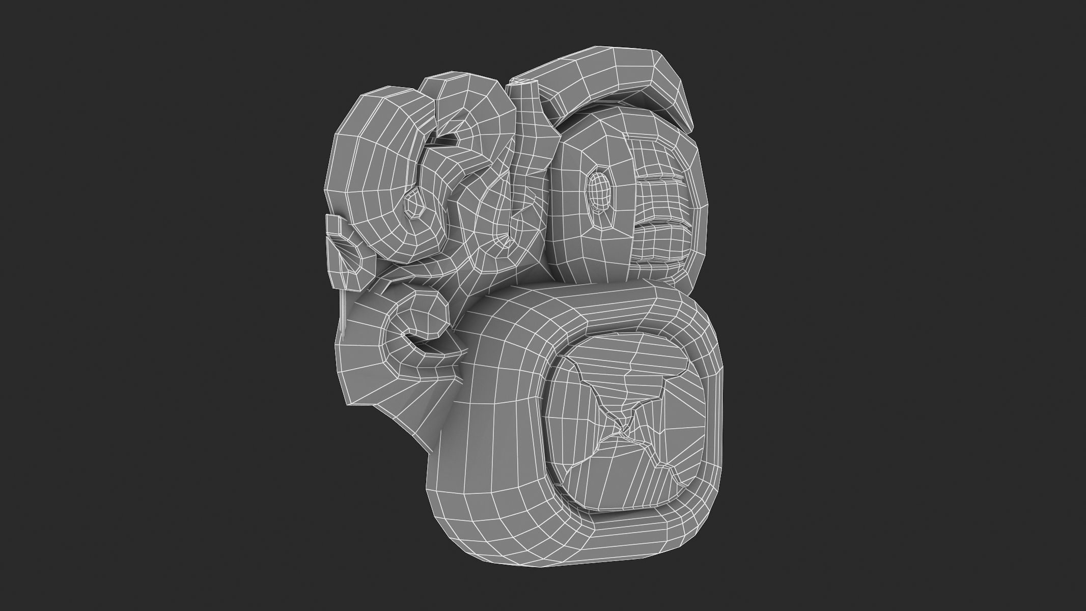 Mayan Alphabet 3D model_58