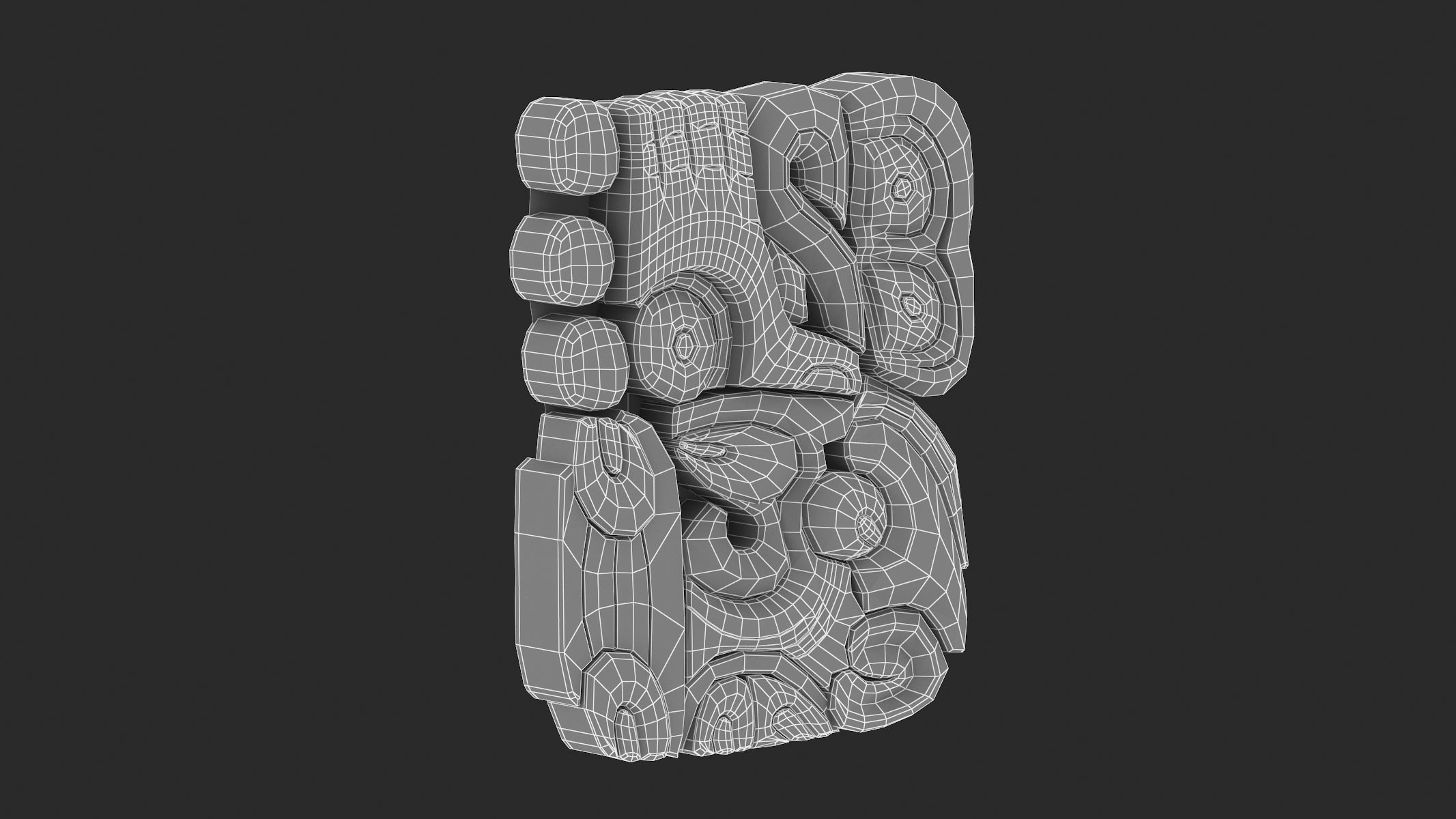Mayan Alphabet 3D model_81