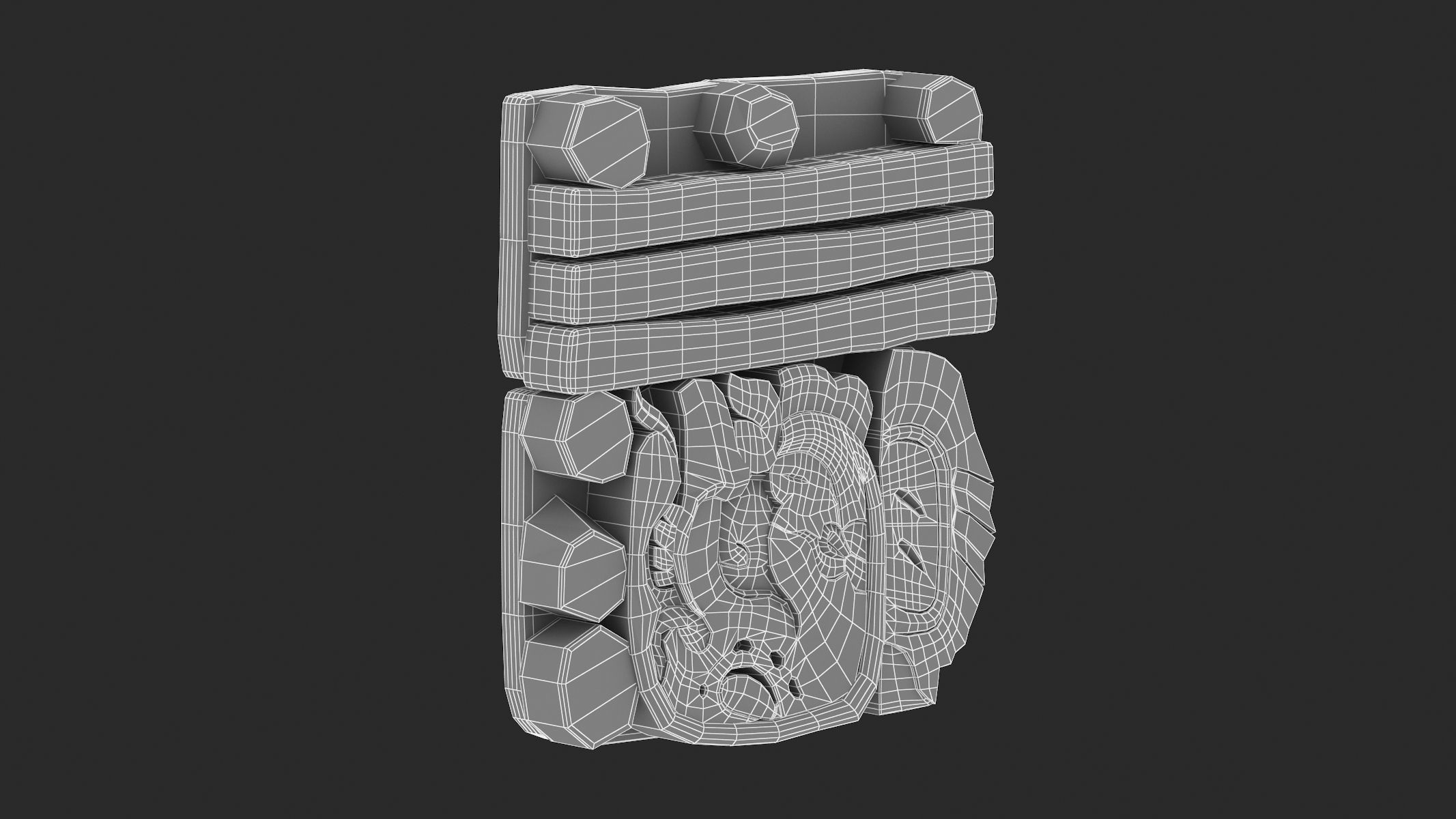 Mayan Alphabet 3D model_86