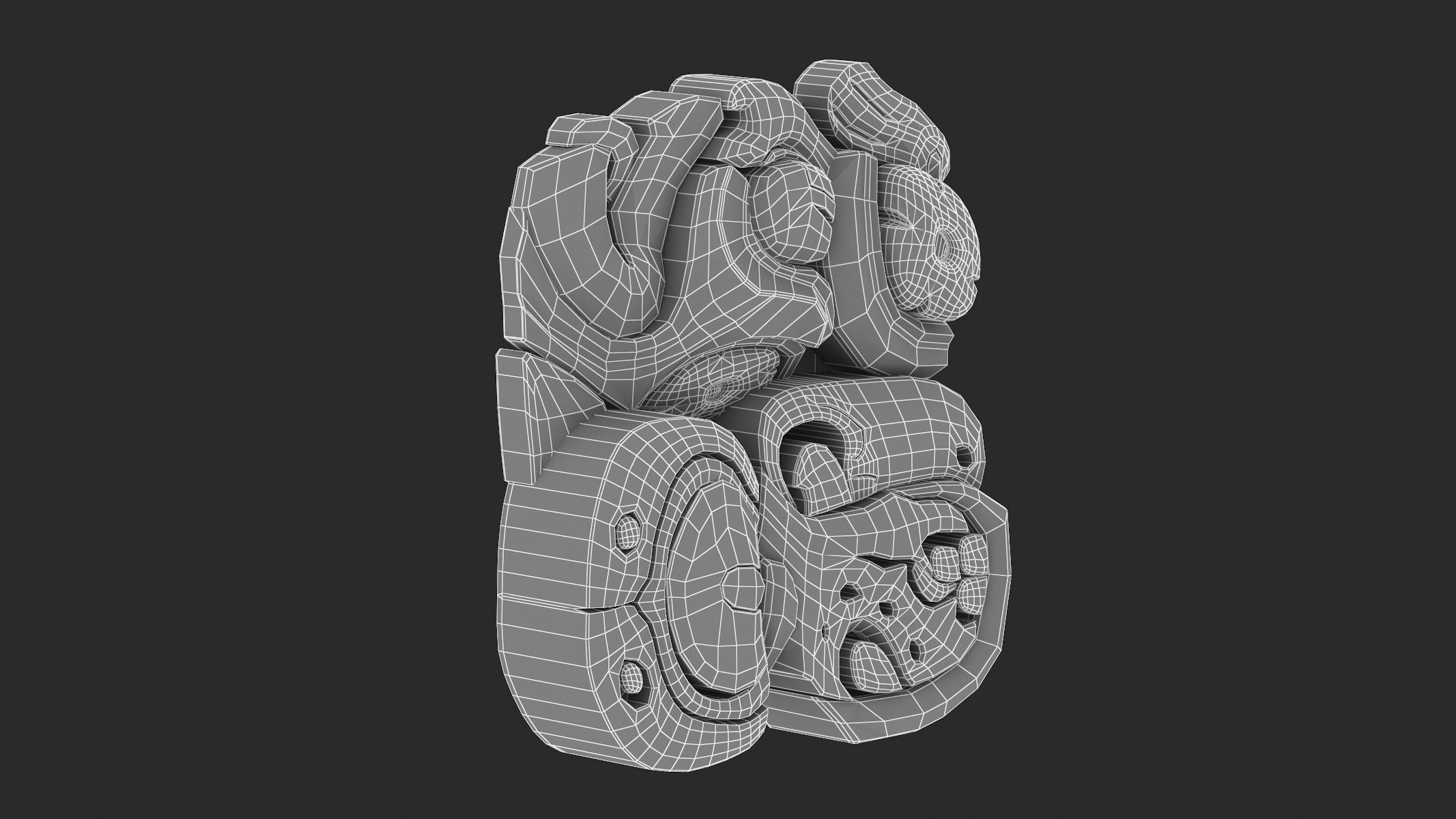 Mayan Alphabet 3D model_68