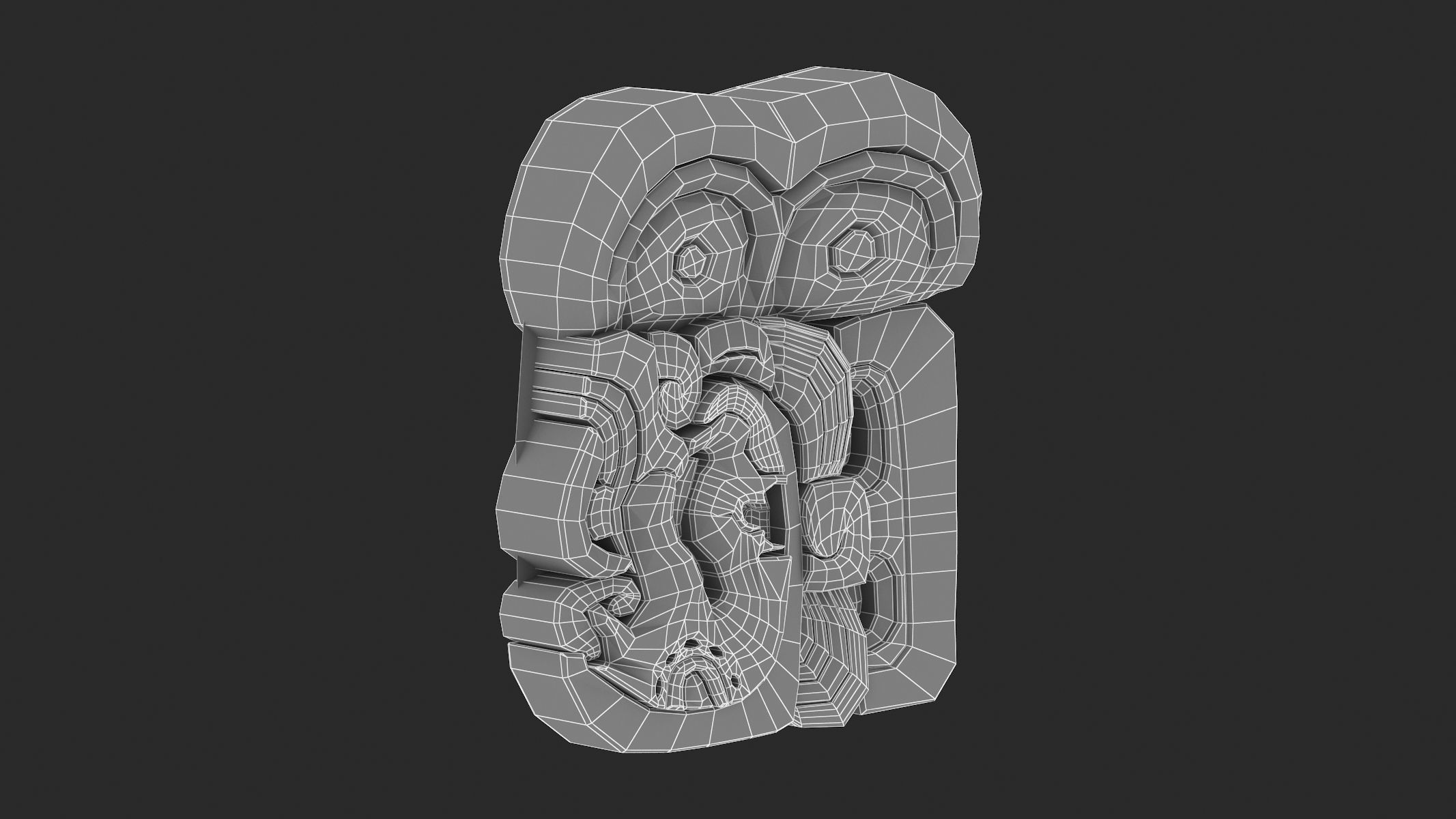 Mayan Alphabet 3D model_73