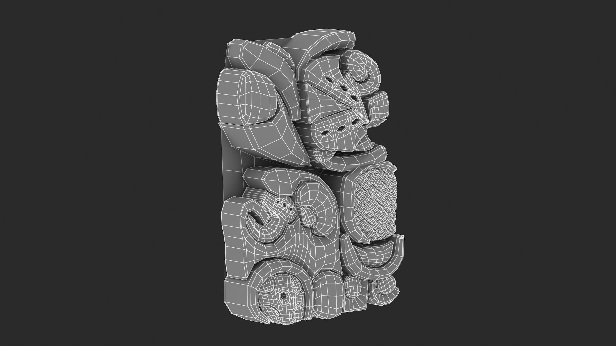 Mayan Alphabet 3D model_88
