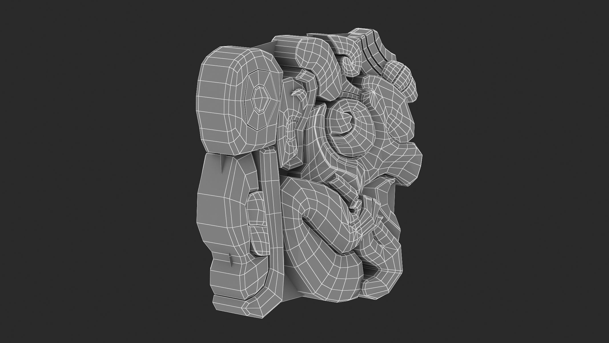 Mayan Alphabet 3D model_52