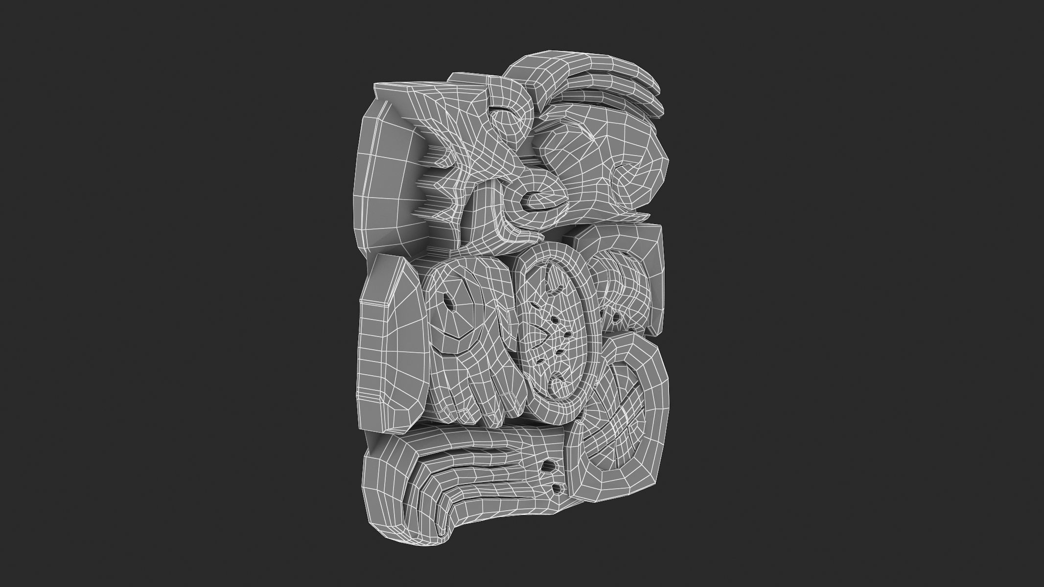 Mayan Alphabet 3D model_83