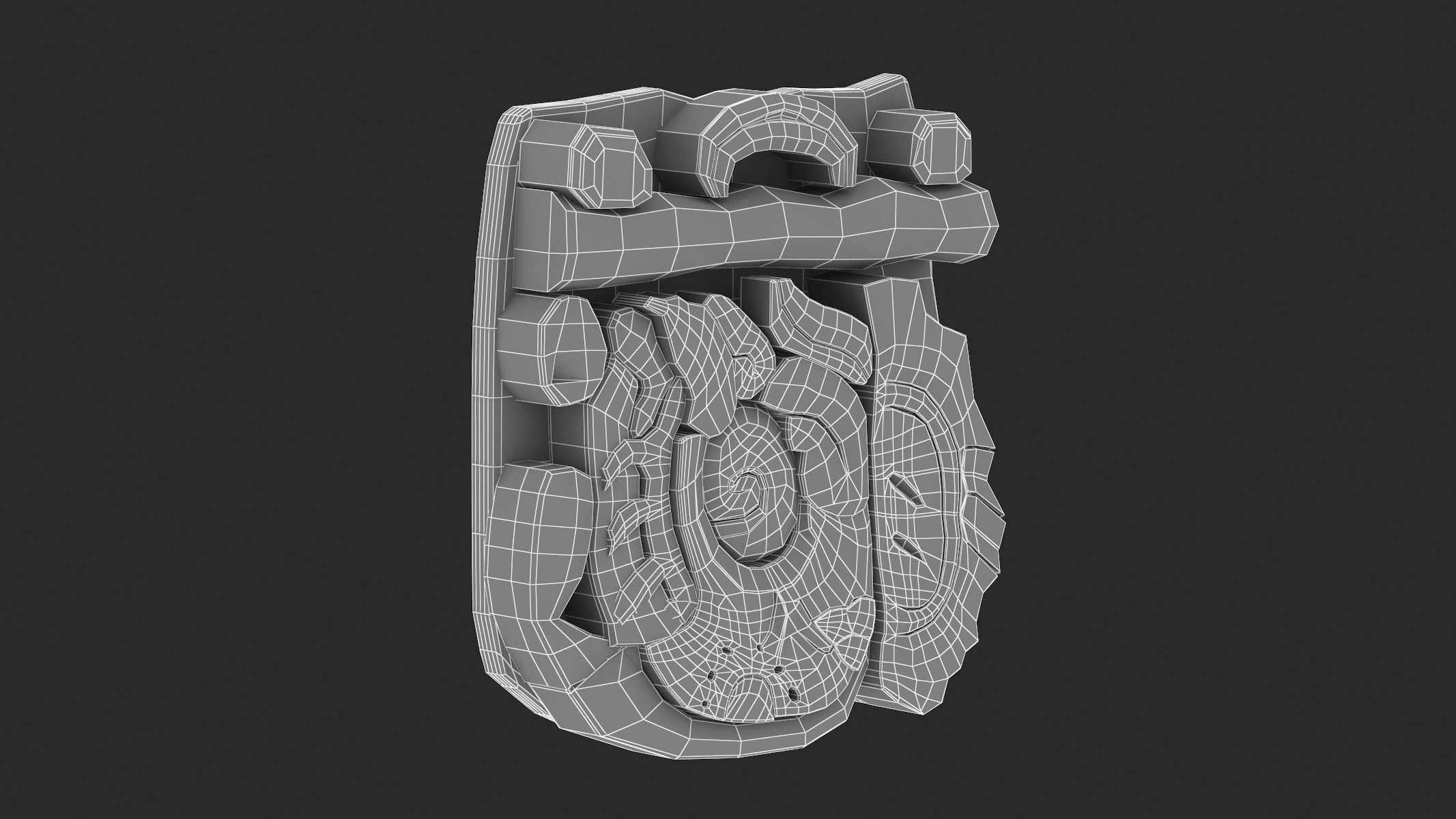 Mayan Alphabet 3D model_93