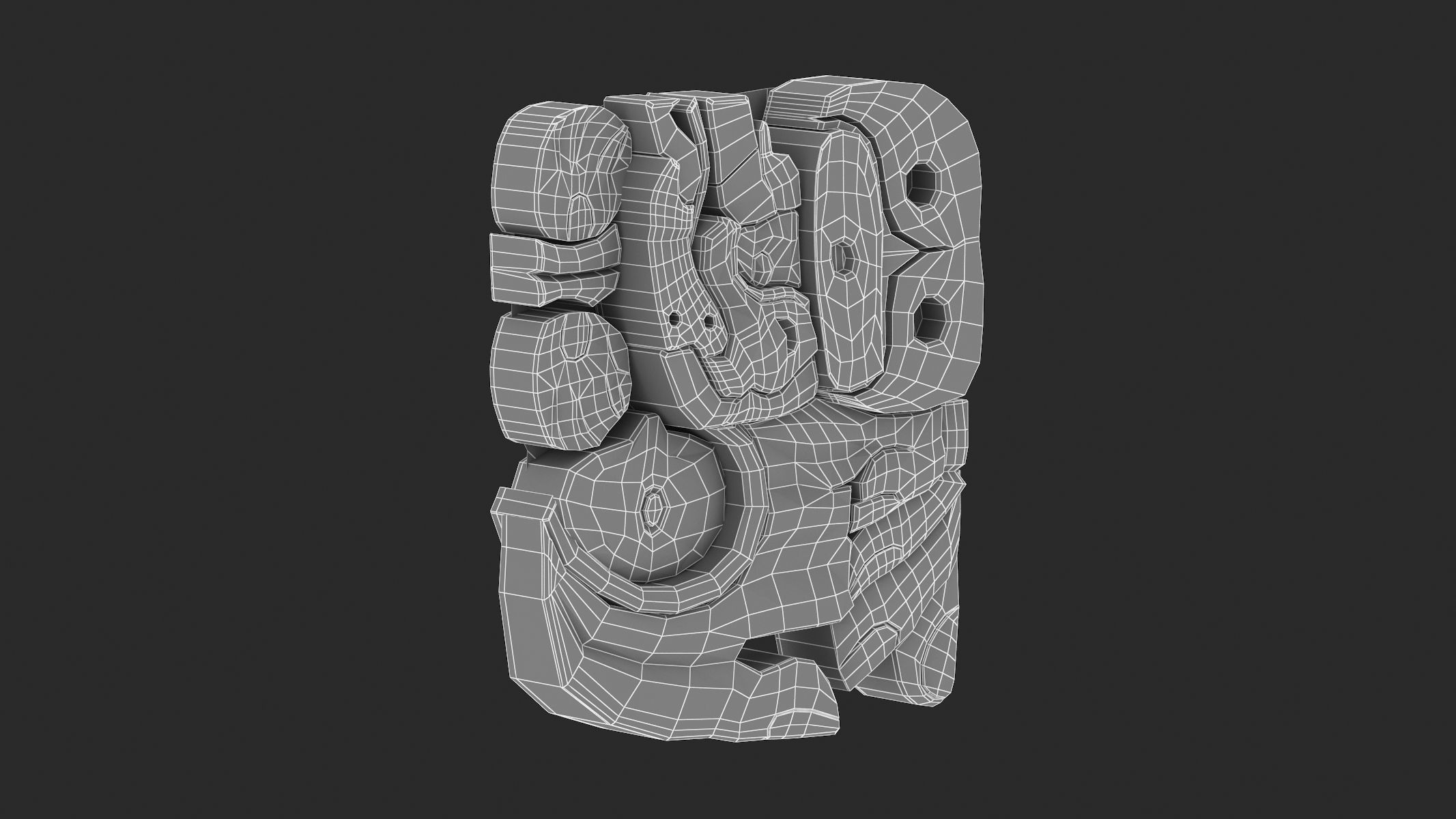Mayan Alphabet 3D model_80