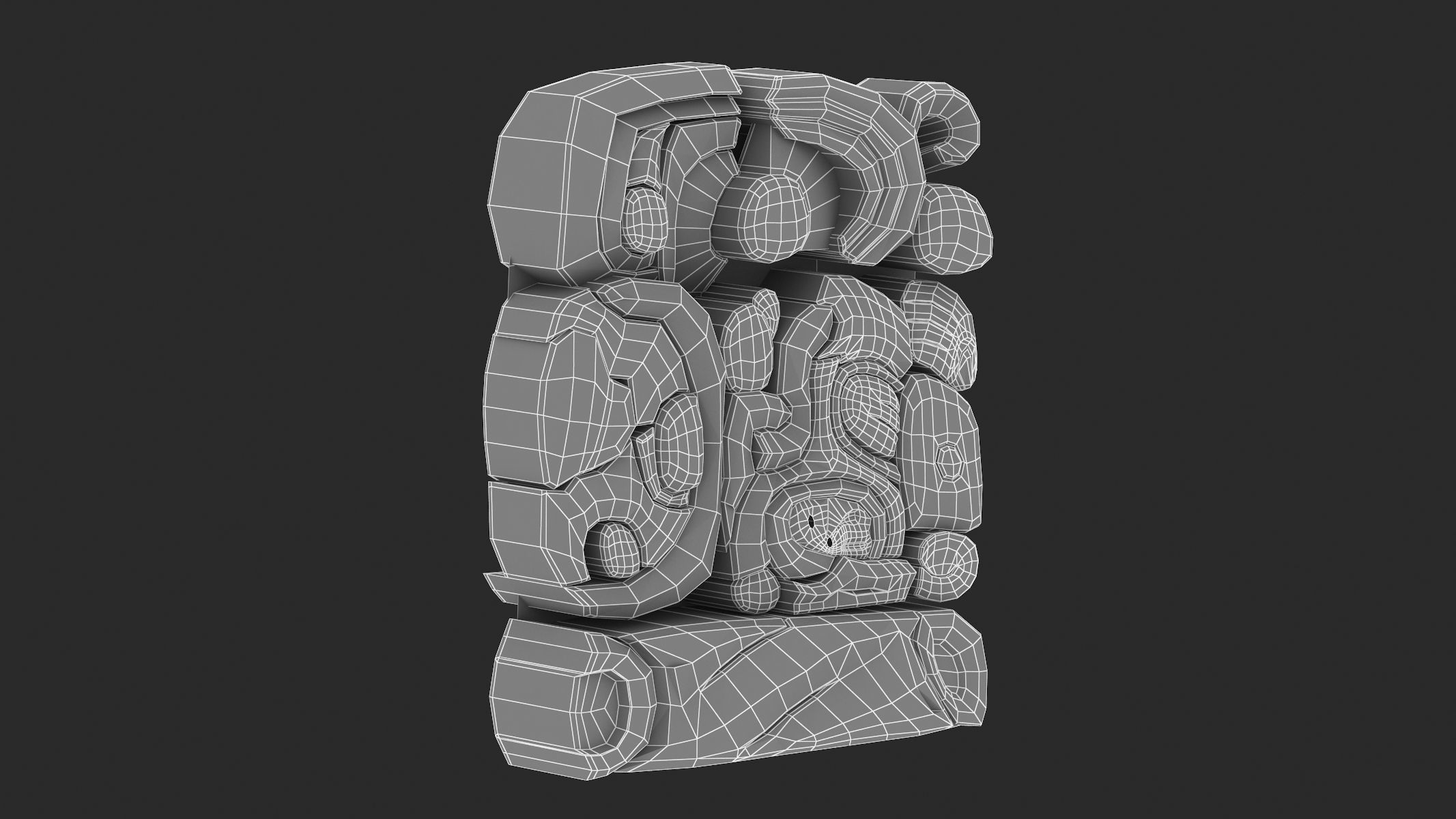 Mayan Alphabet 3D model_61