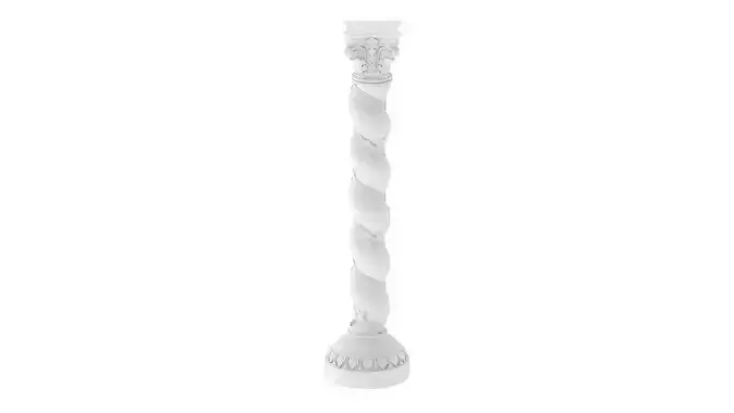 Solomonic Column 3D model