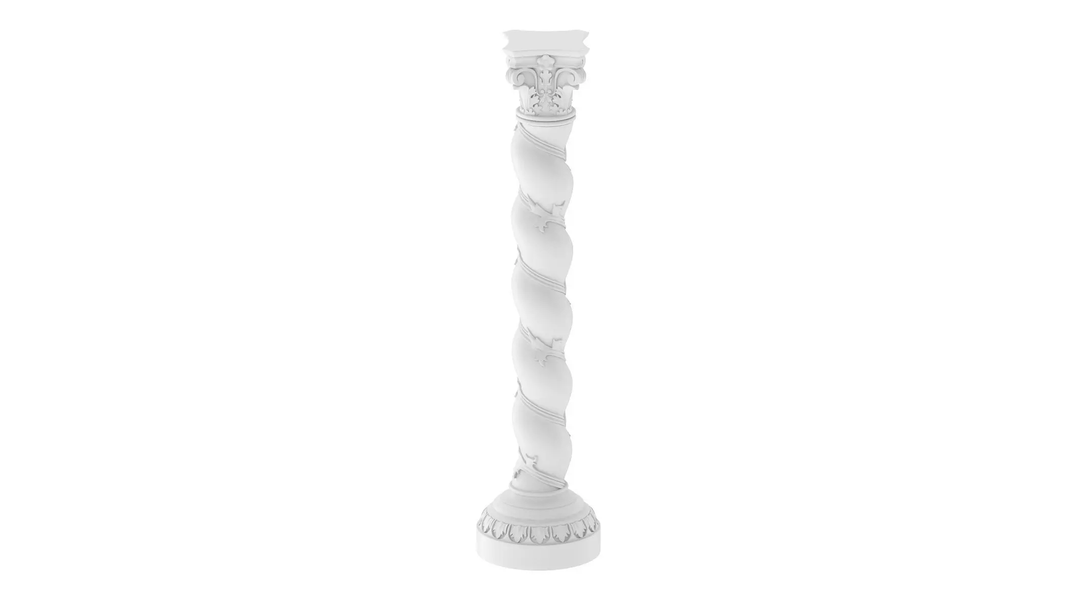Solomonic Column 3D model_0