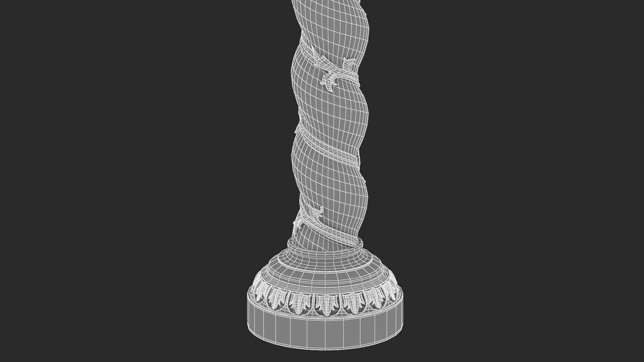 Solomonic Column 3D model_8