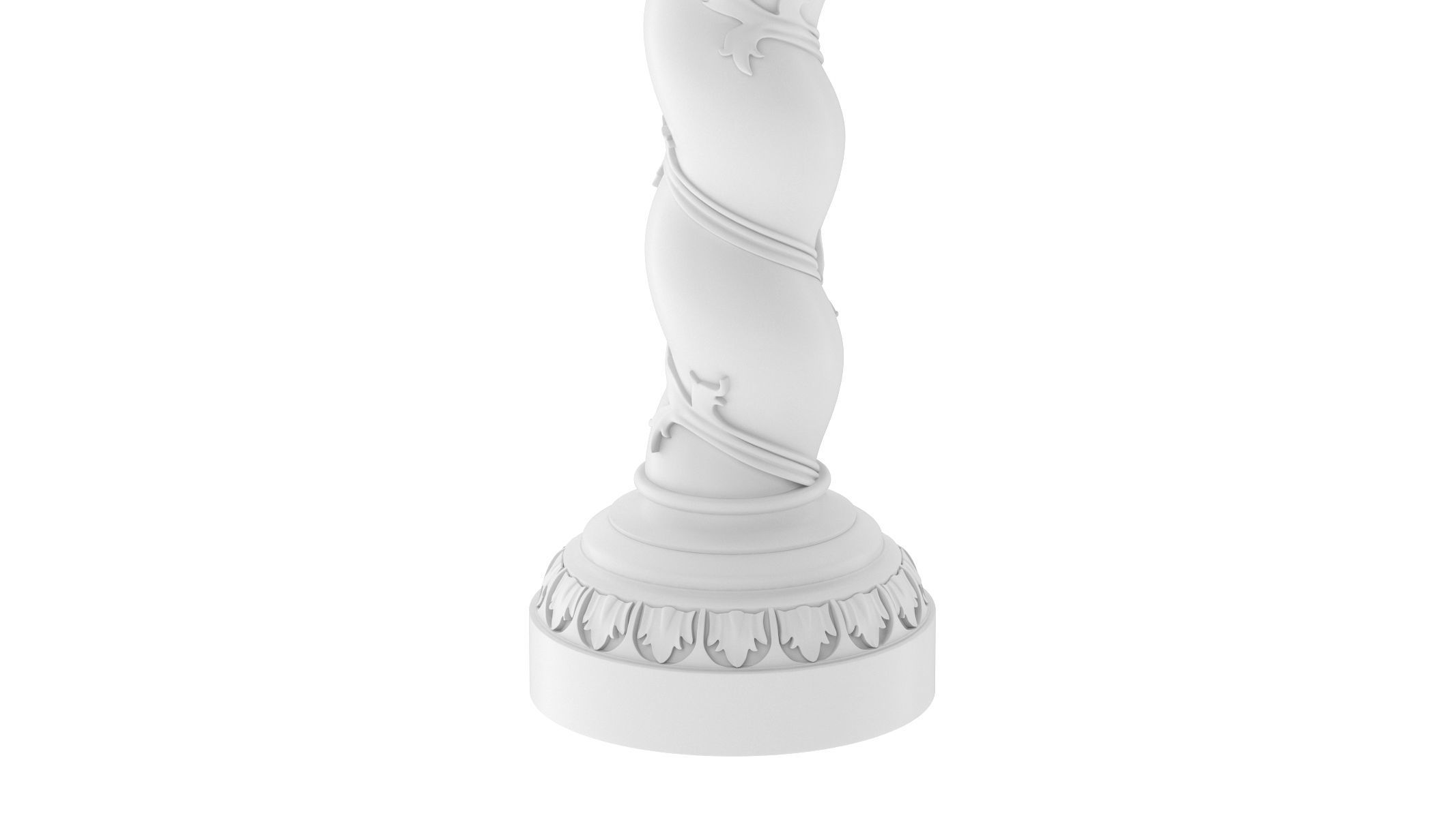 Solomonic Column 3D model_3