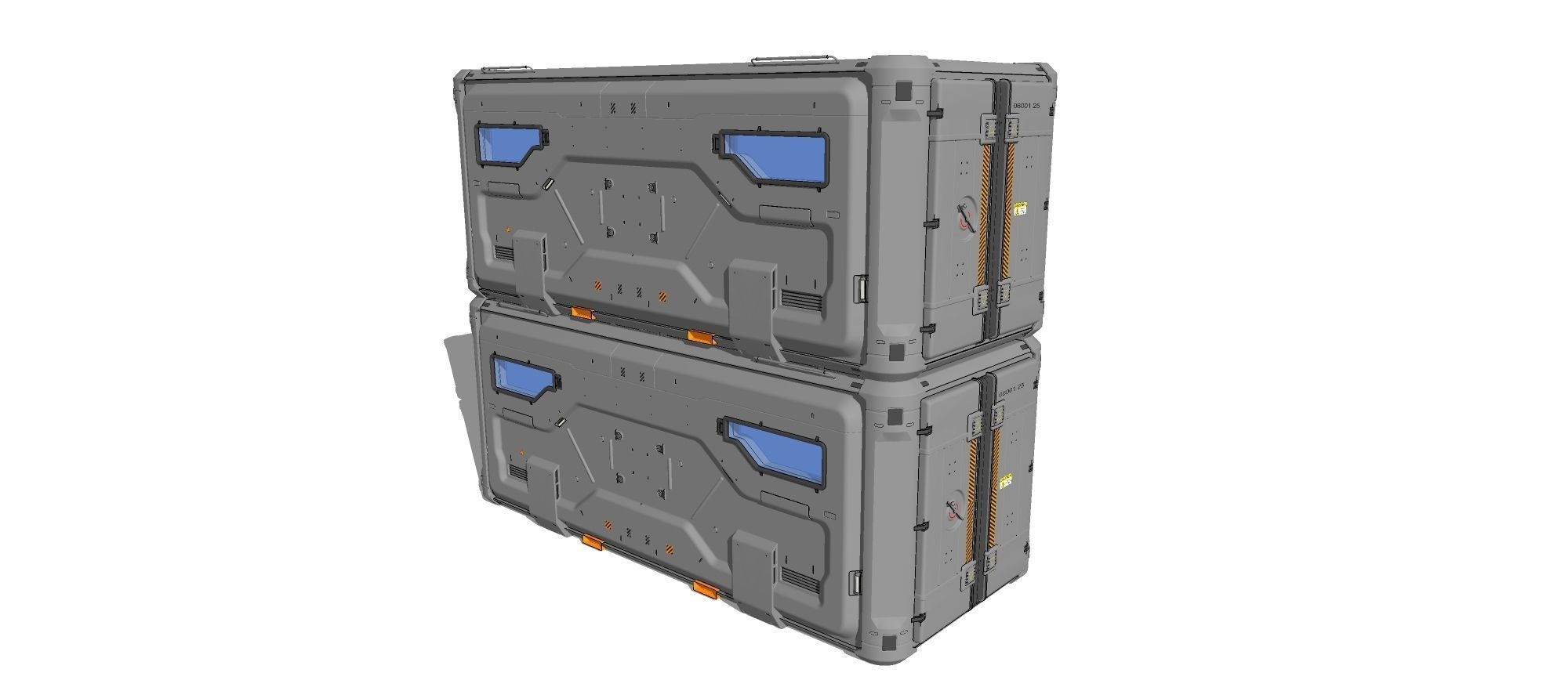 sci fi Cargo Container 2 3D model_20