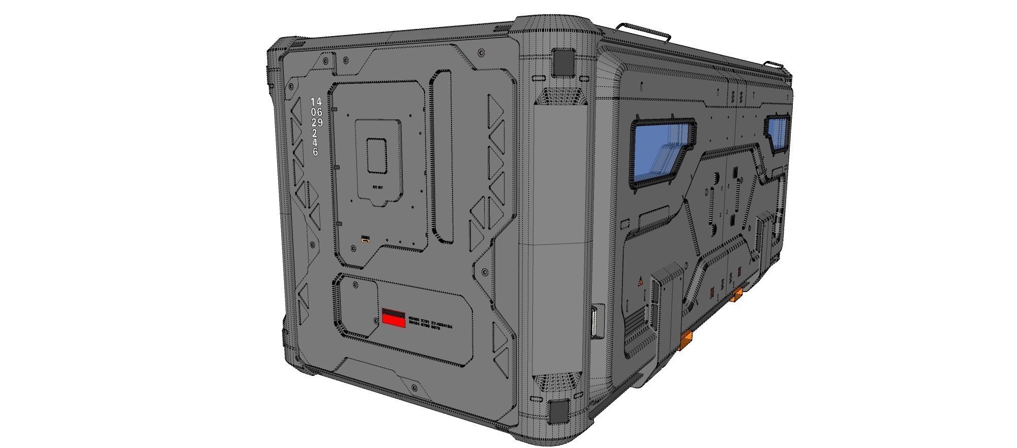 sci fi Cargo Container 2 3D model_17