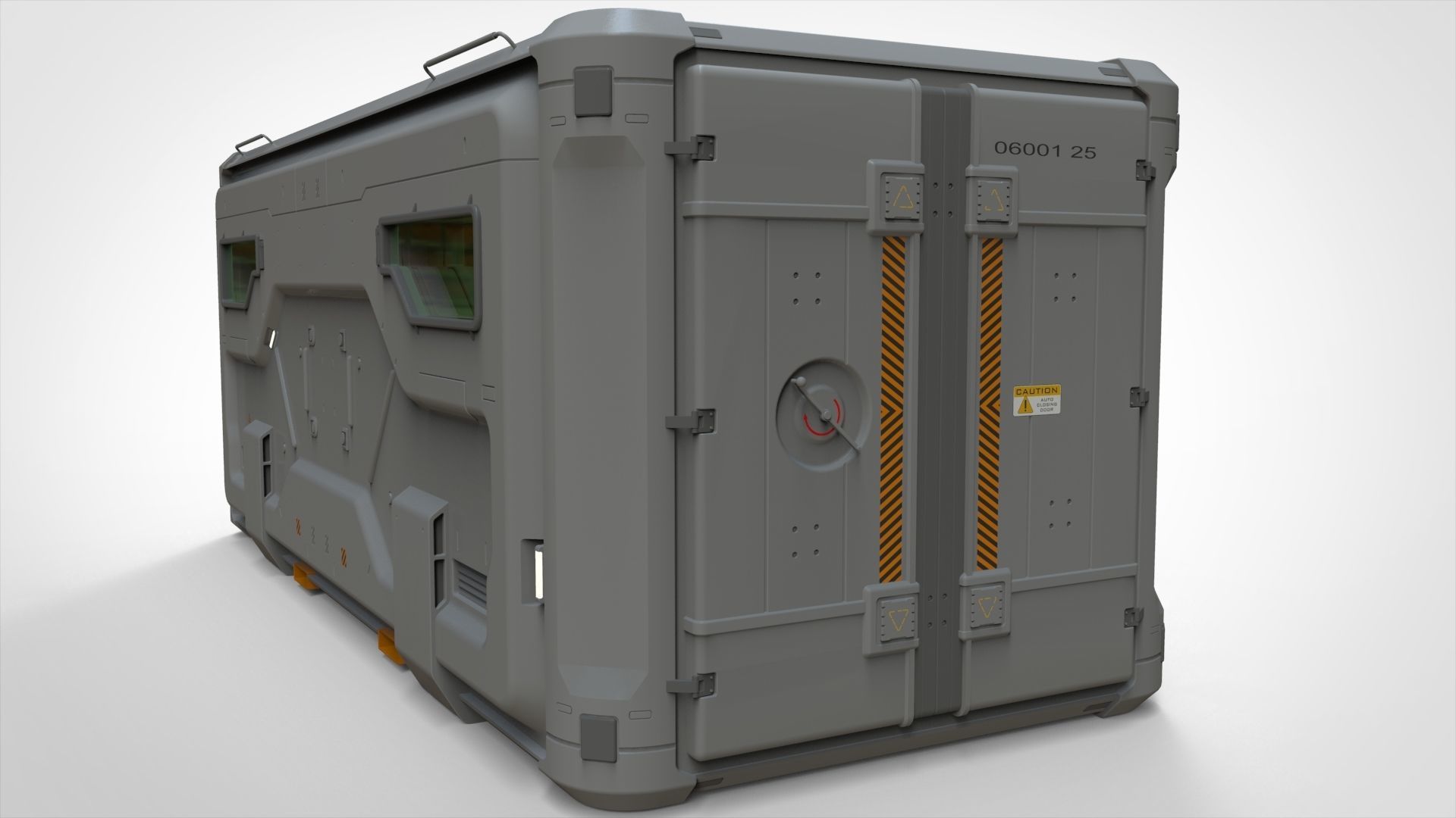 sci fi Cargo Container 2 3D model_4