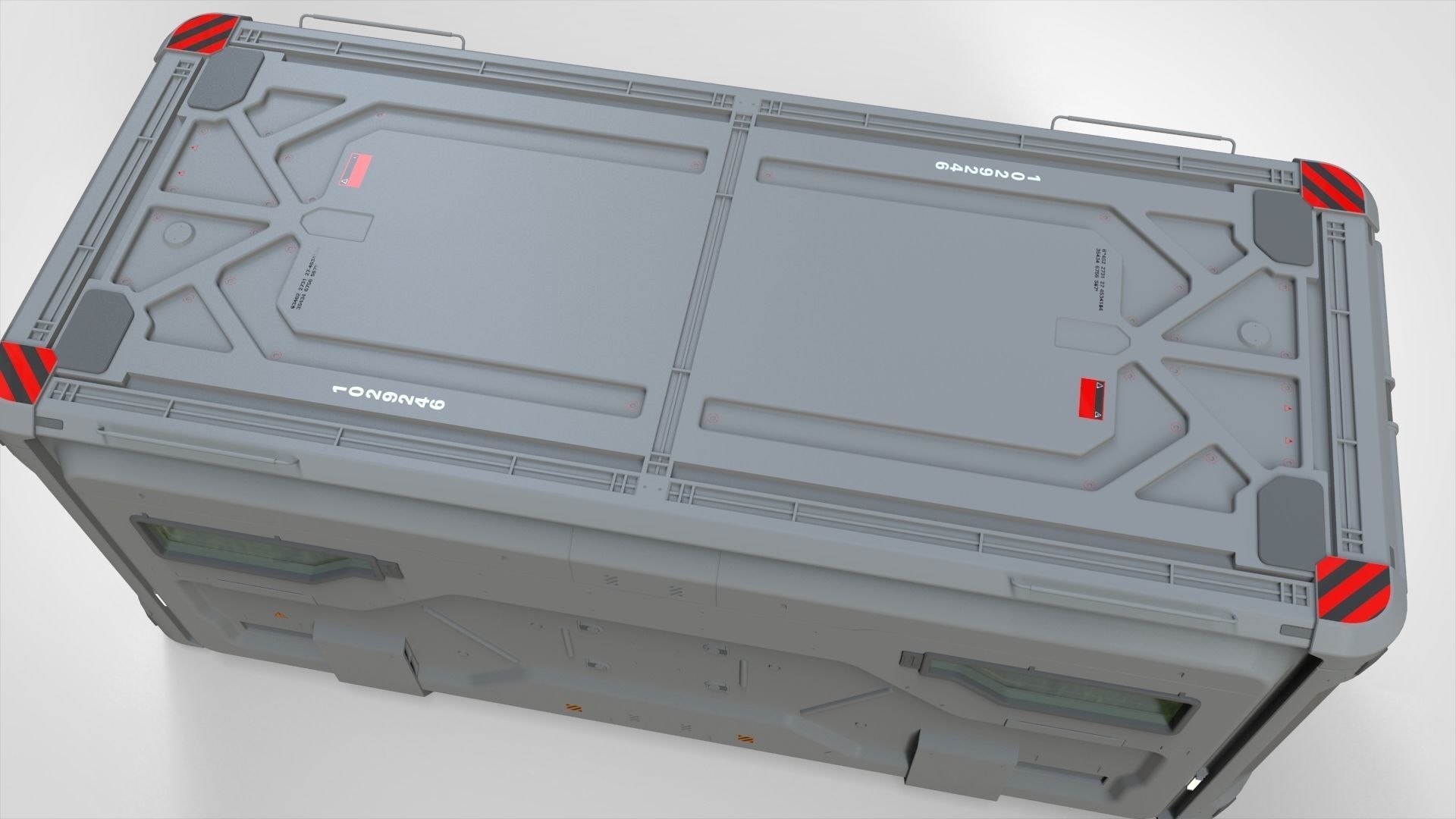 sci fi Cargo Container 2 3D model_6