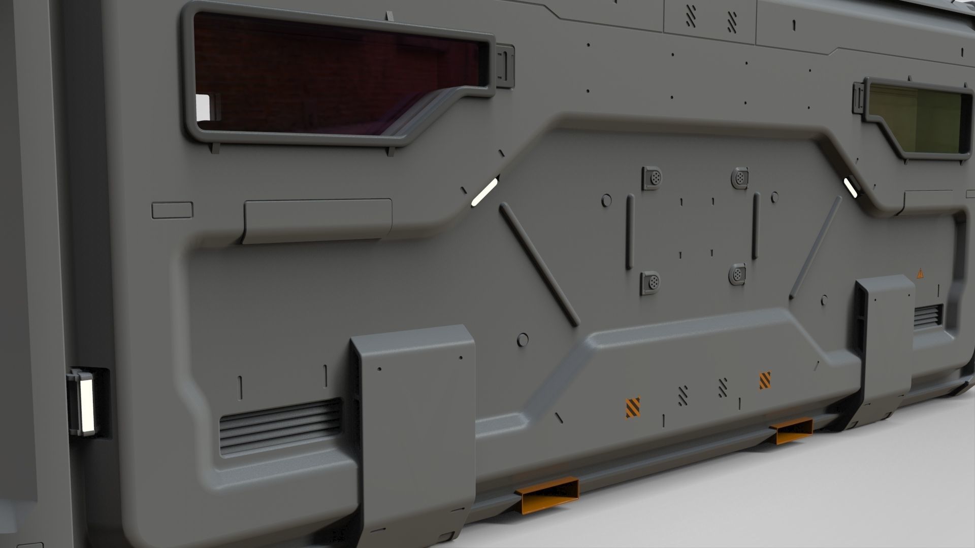 sci fi Cargo Container 2 3D model_10