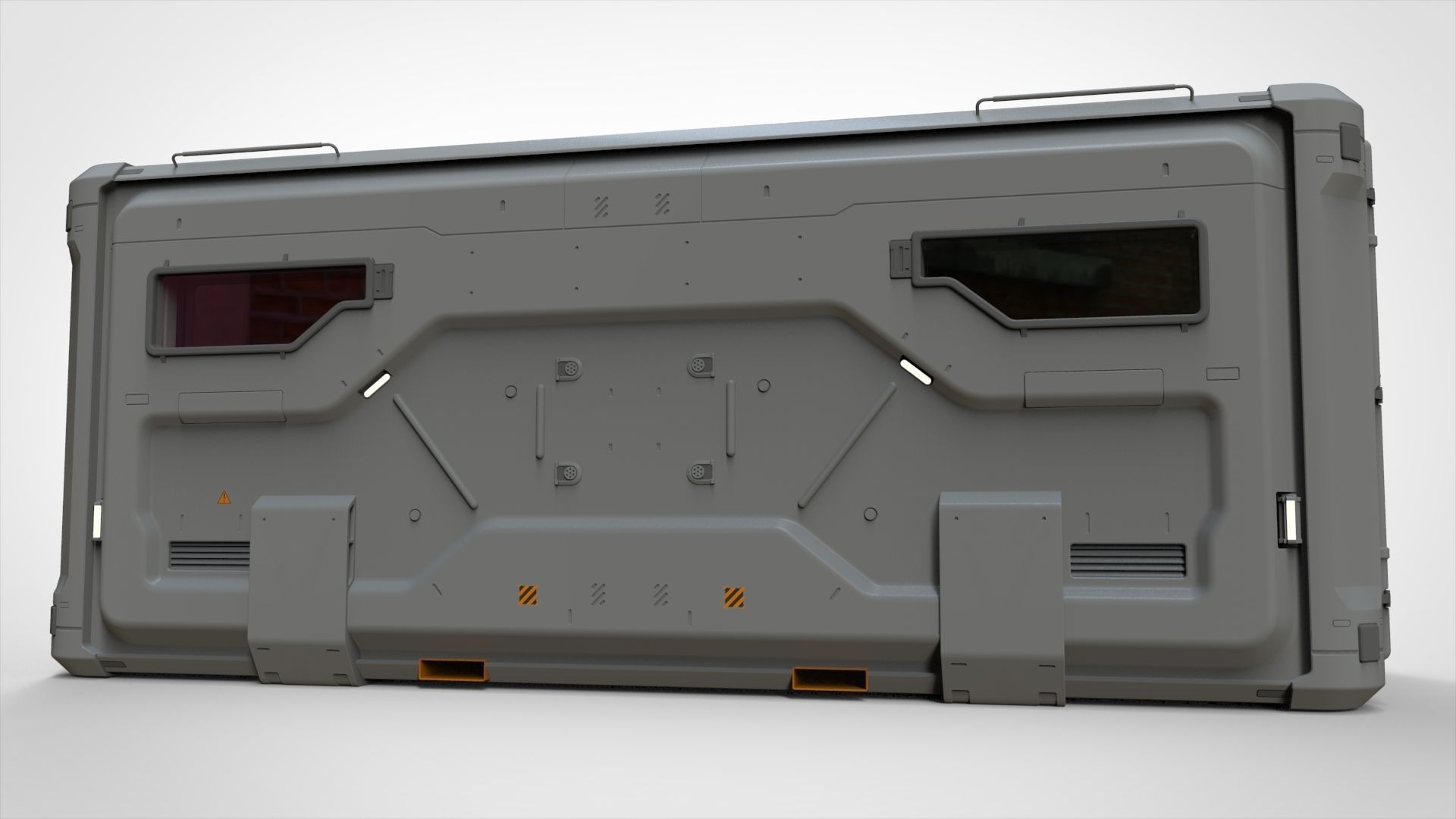 sci fi Cargo Container 2 3D model_5