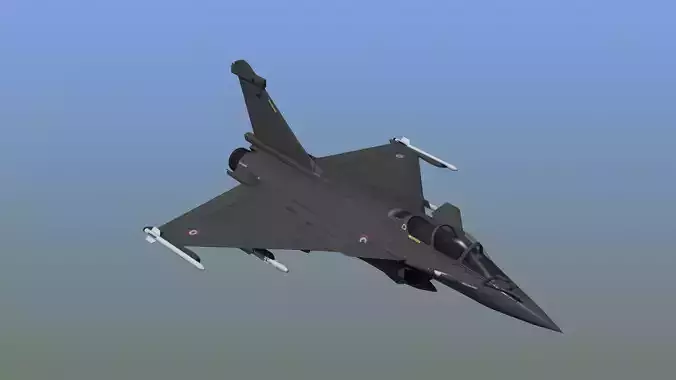 Rafale C Military Aircraft 3D model