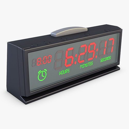 Digital Clock v 1 3D model