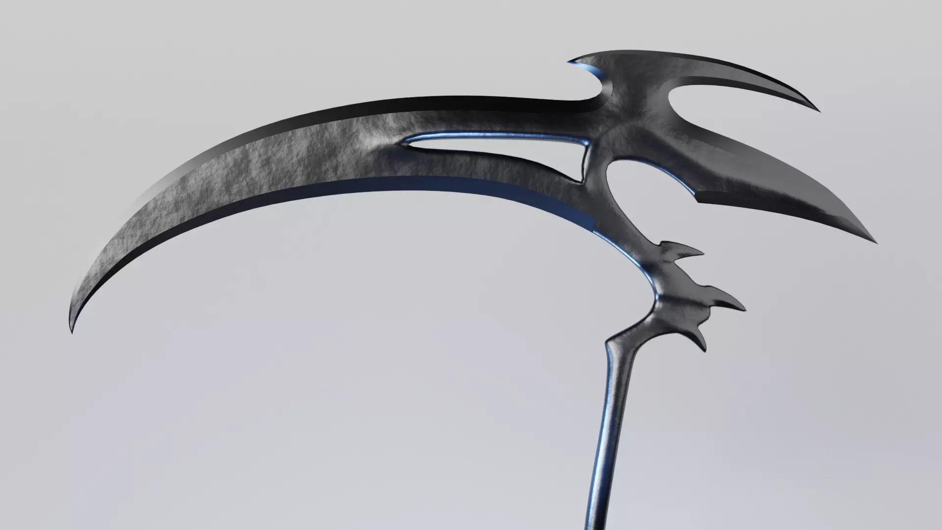 Fantasy Scythe Low-poly 3D model