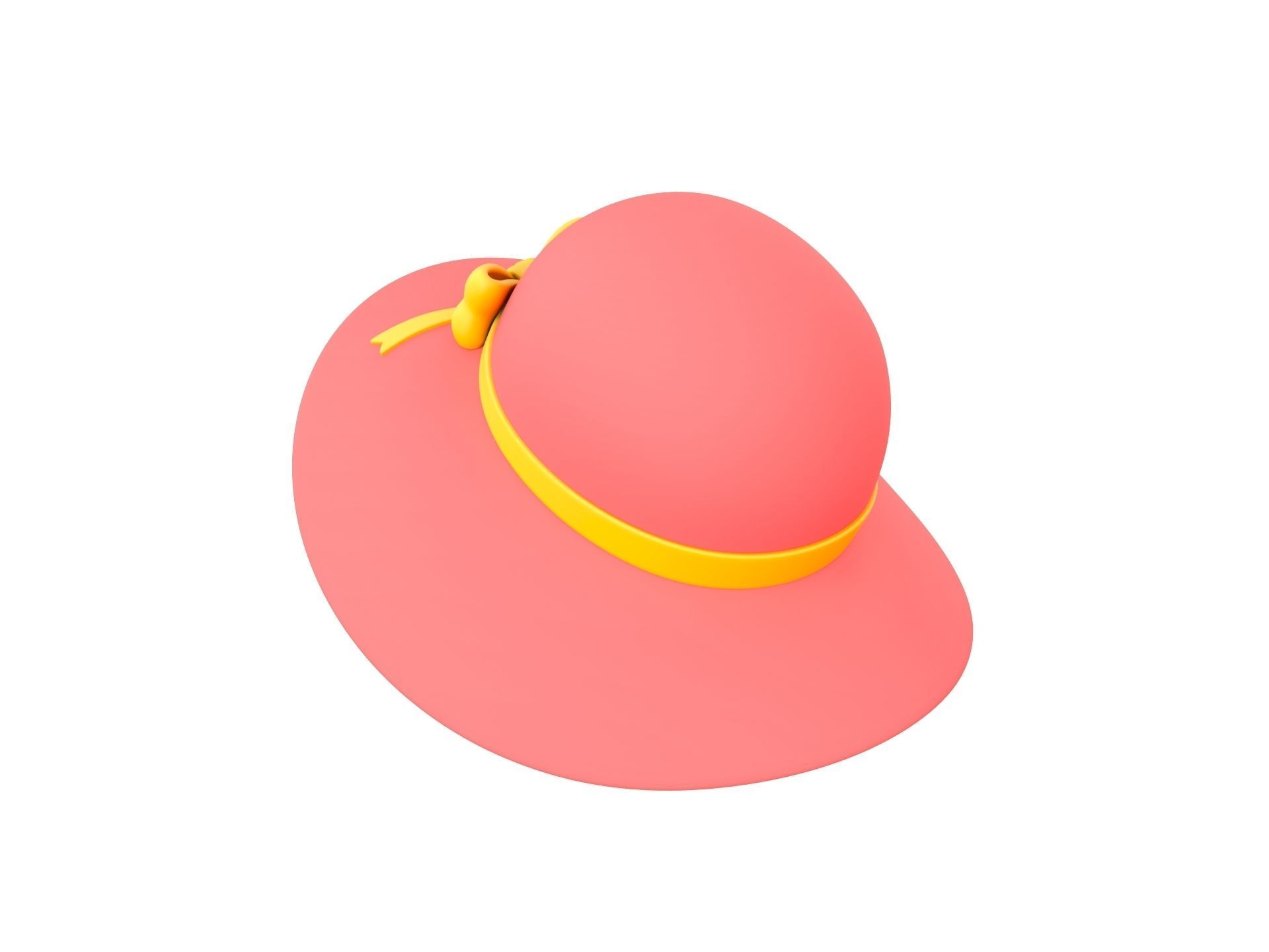 Sun Hat 3D model_6