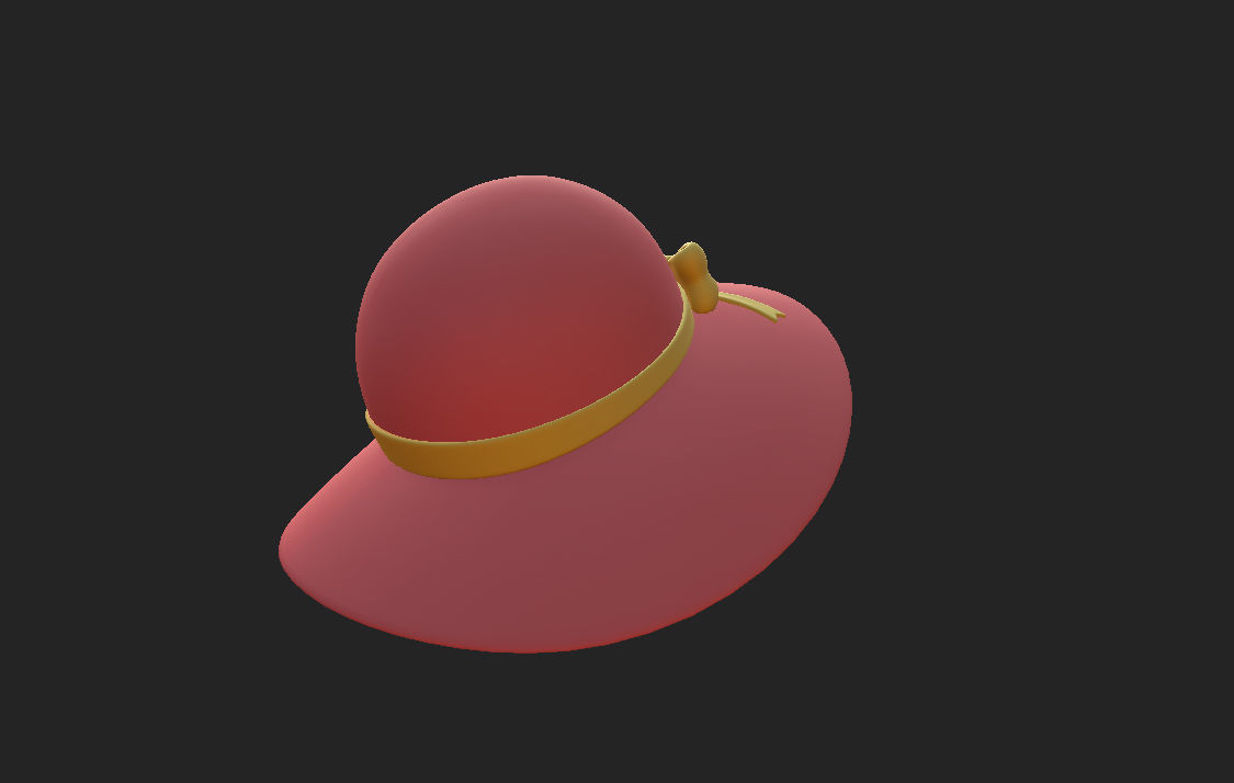 Sun Hat 3D model_16