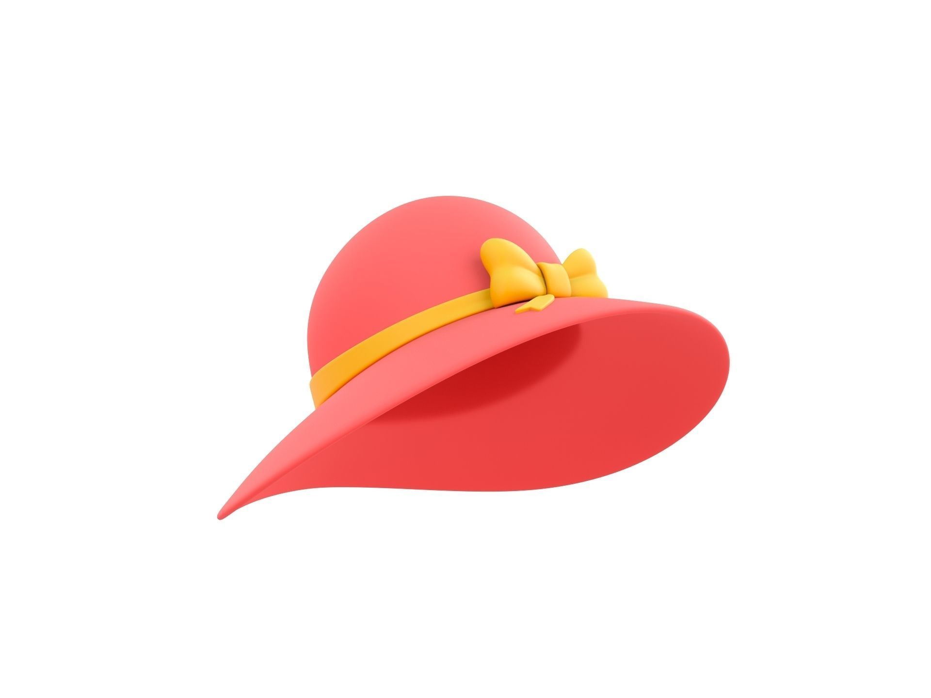 Sun Hat 3D model_2