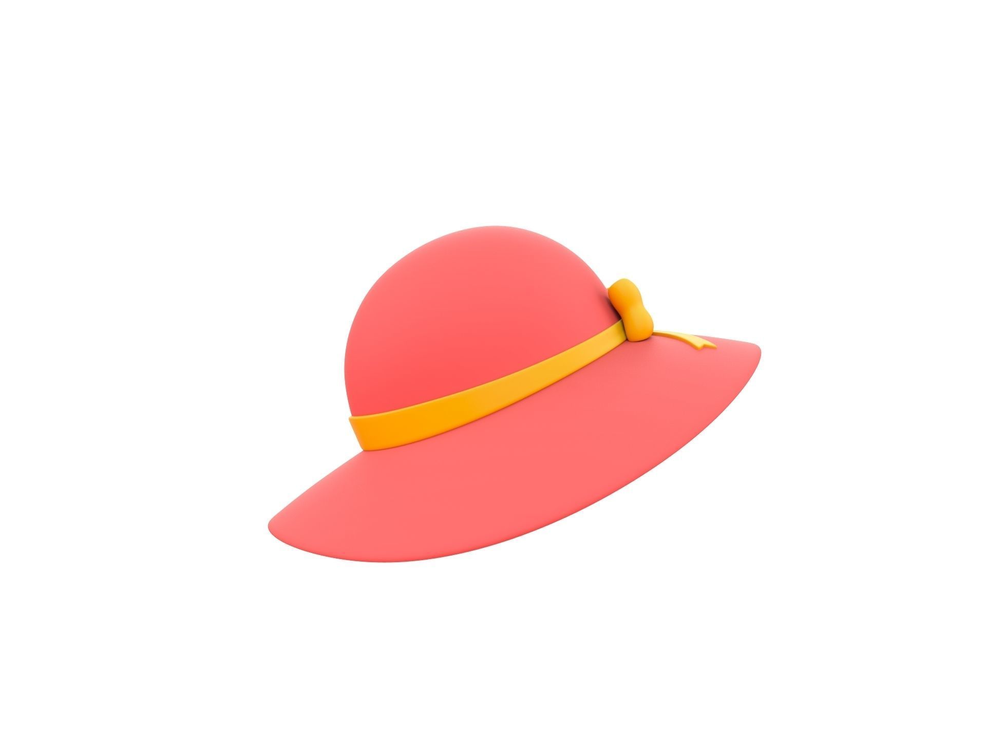 Sun Hat 3D model_3