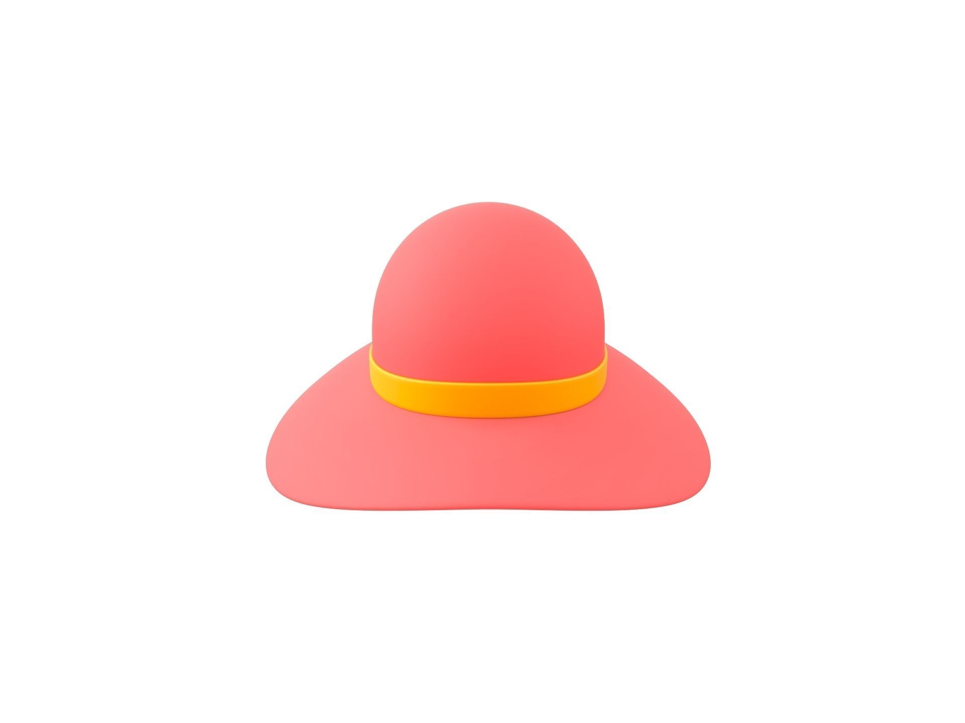 Sun Hat 3D model_4
