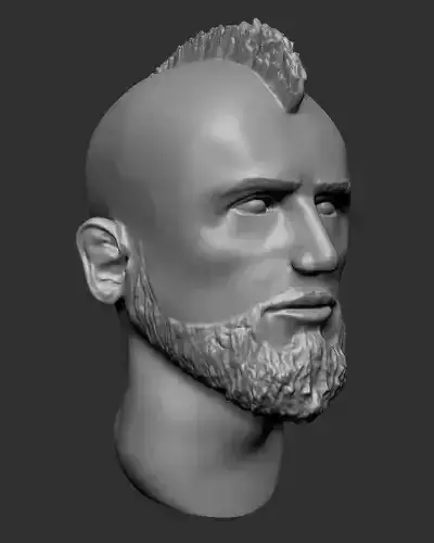 Arturo Vidal head  3D print model