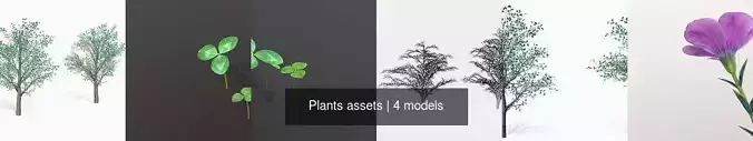 Plants assets 3D Model Collection