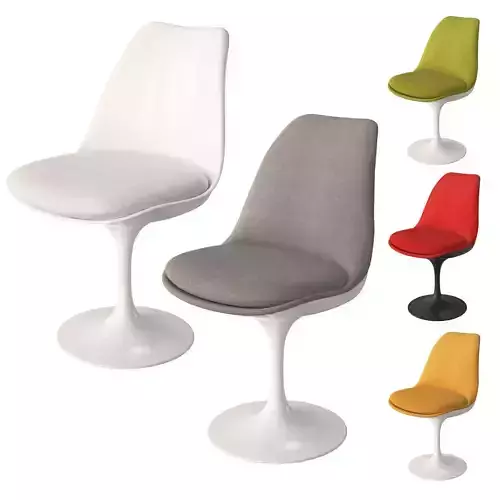 Knoll Tulip Chair Armless 3D model